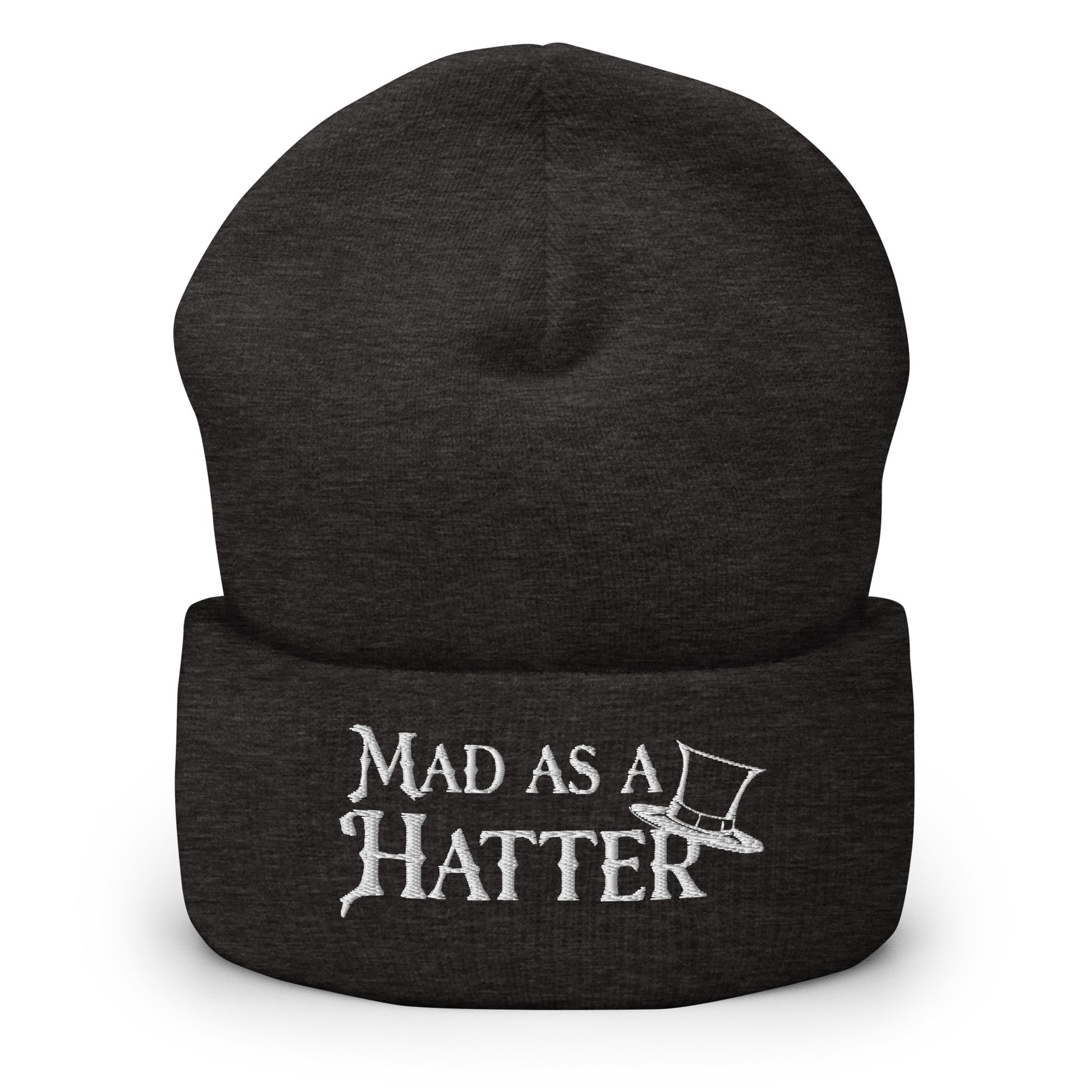 Mad as a Hatter Beanie Dark Grey