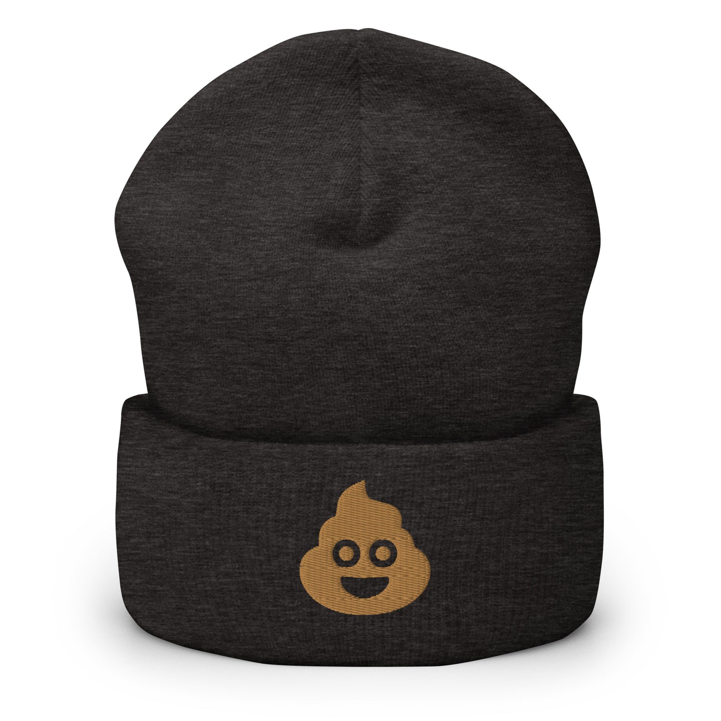 Poo Emoji Beanie Dark Grey