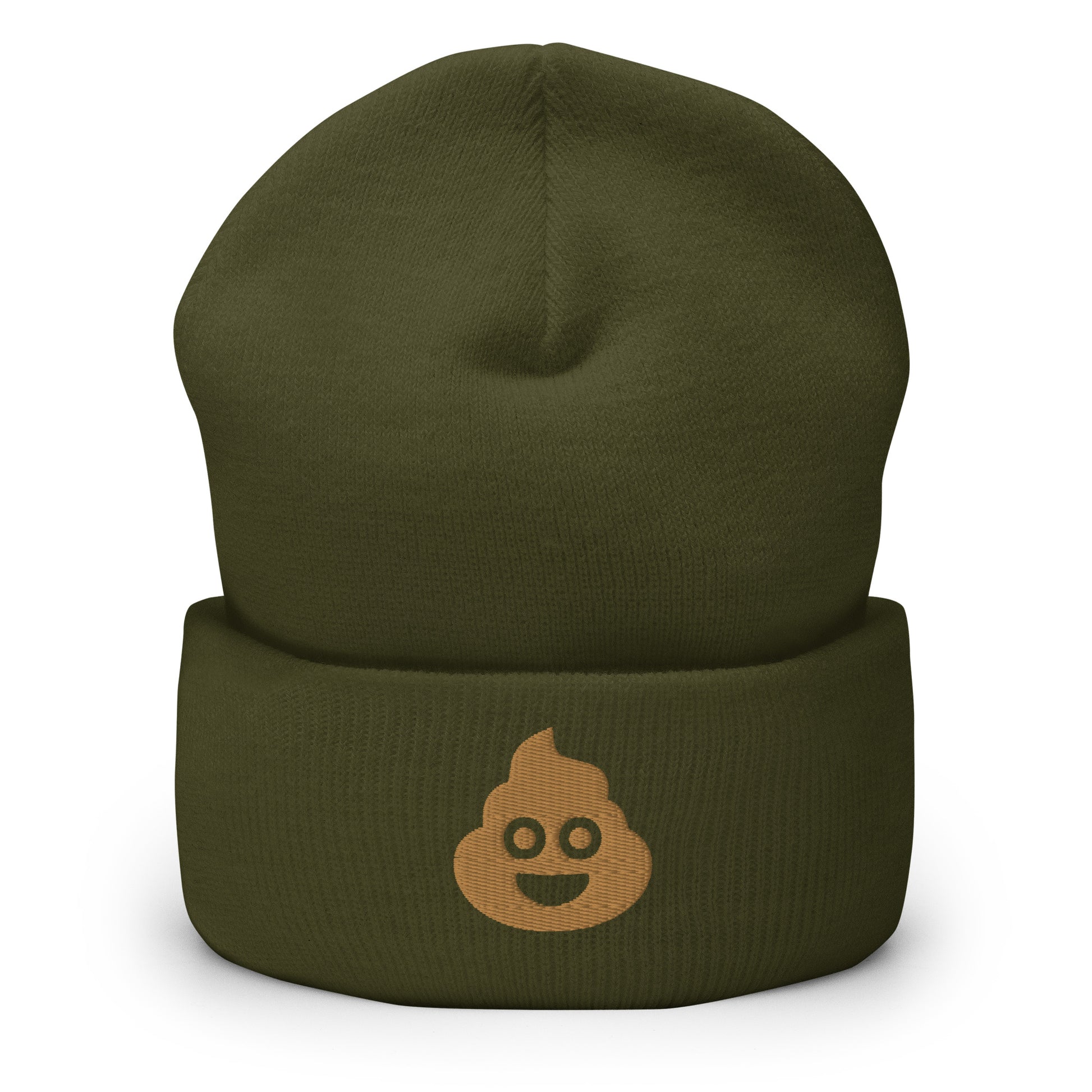 Poo Emoji Beanie Olive