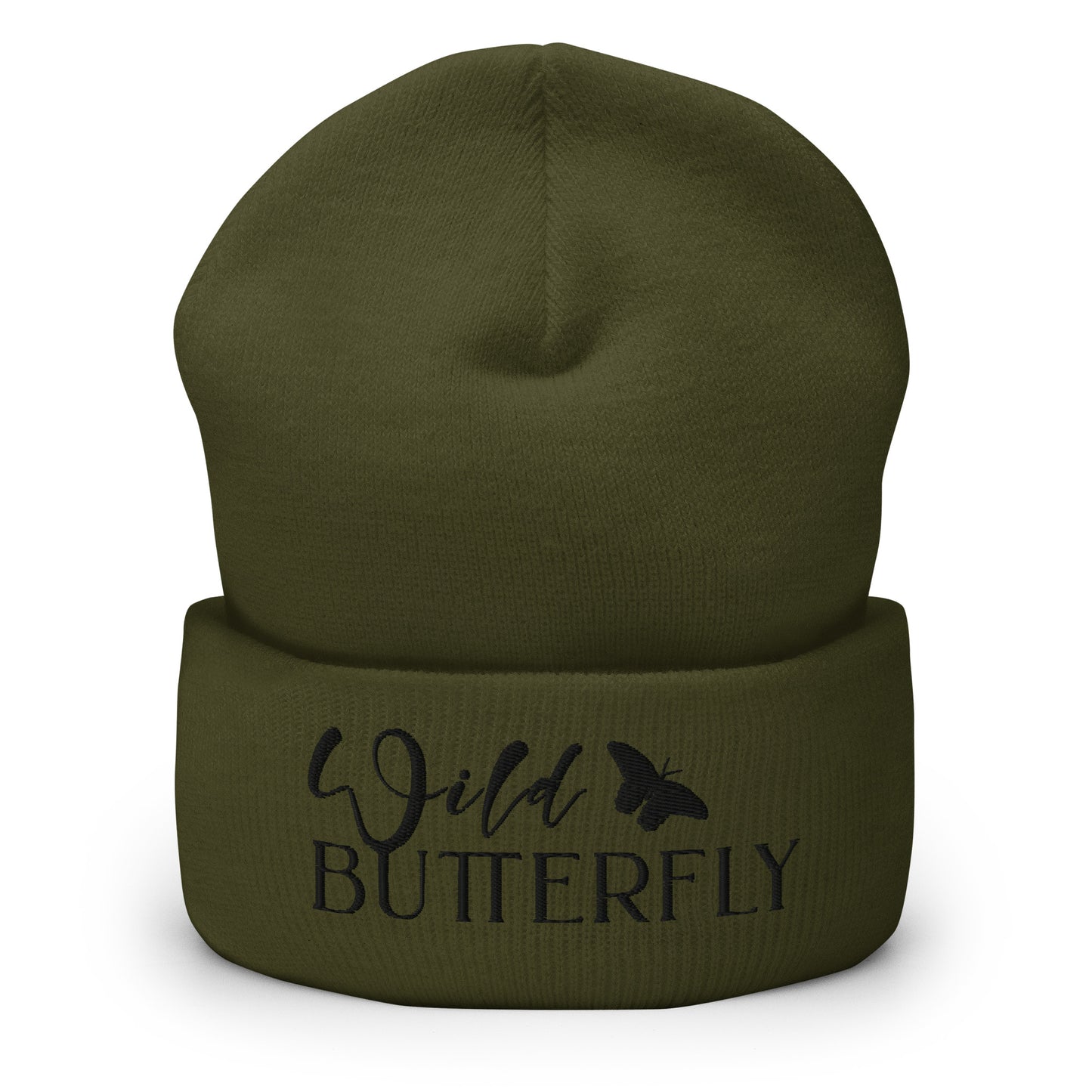 Wild Butterfly Beanie Olive