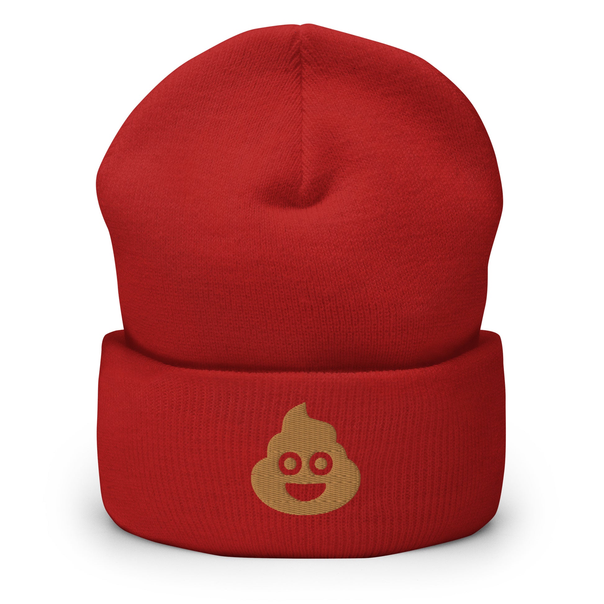 Poo Emoji Beanie Red