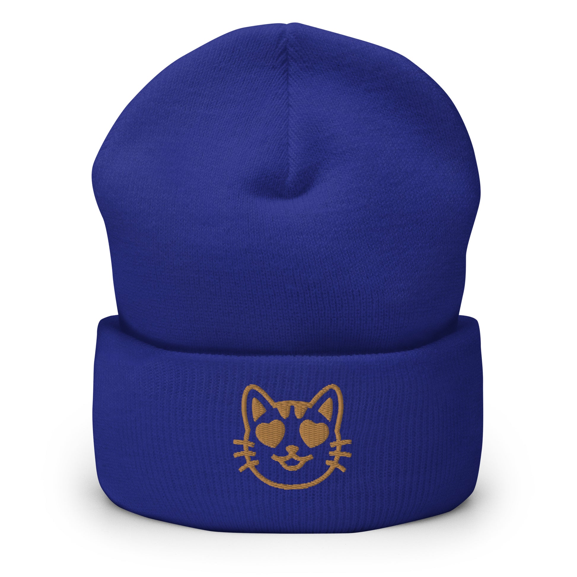 Cat Emoji Beanie Royal