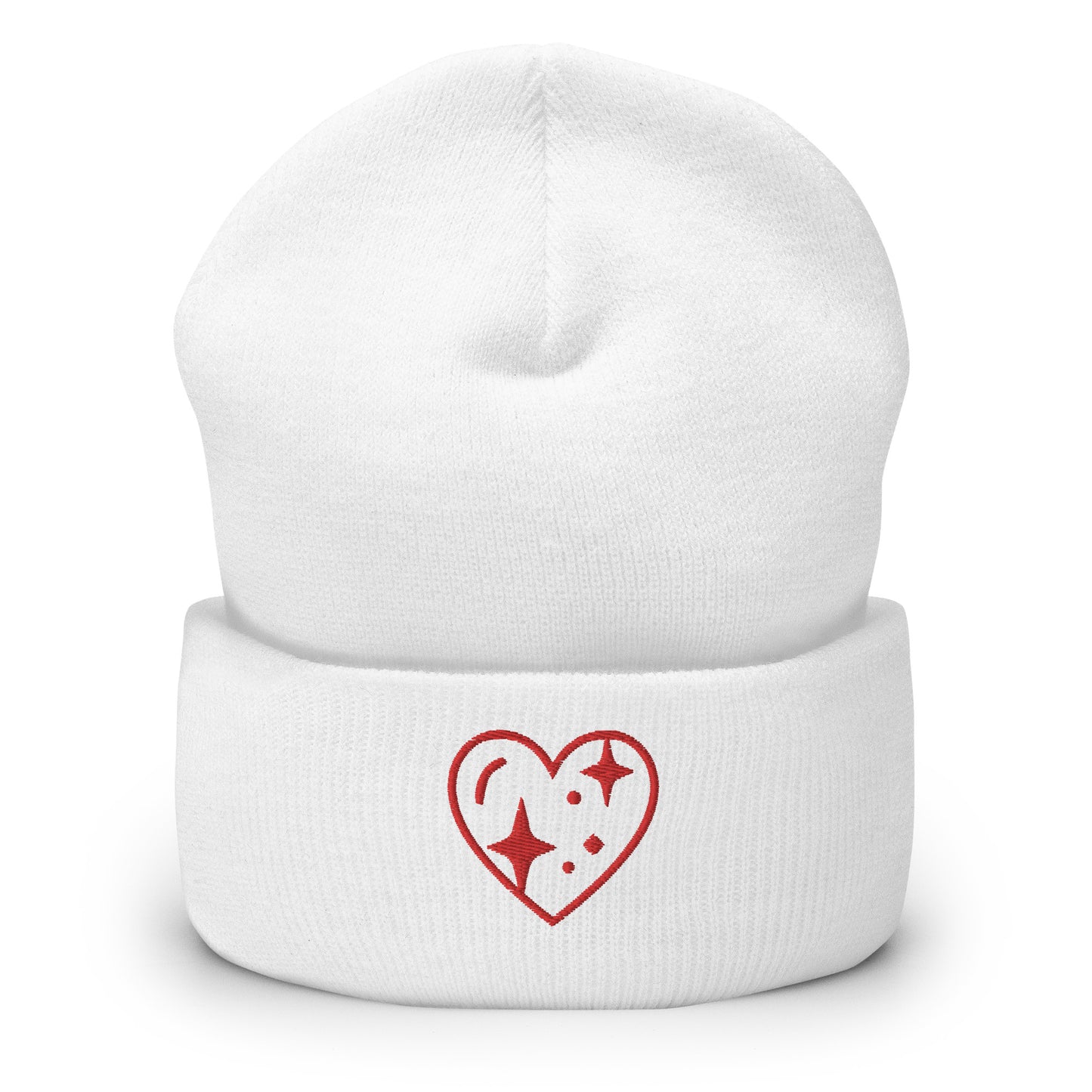 Heart Emoji Beanie White