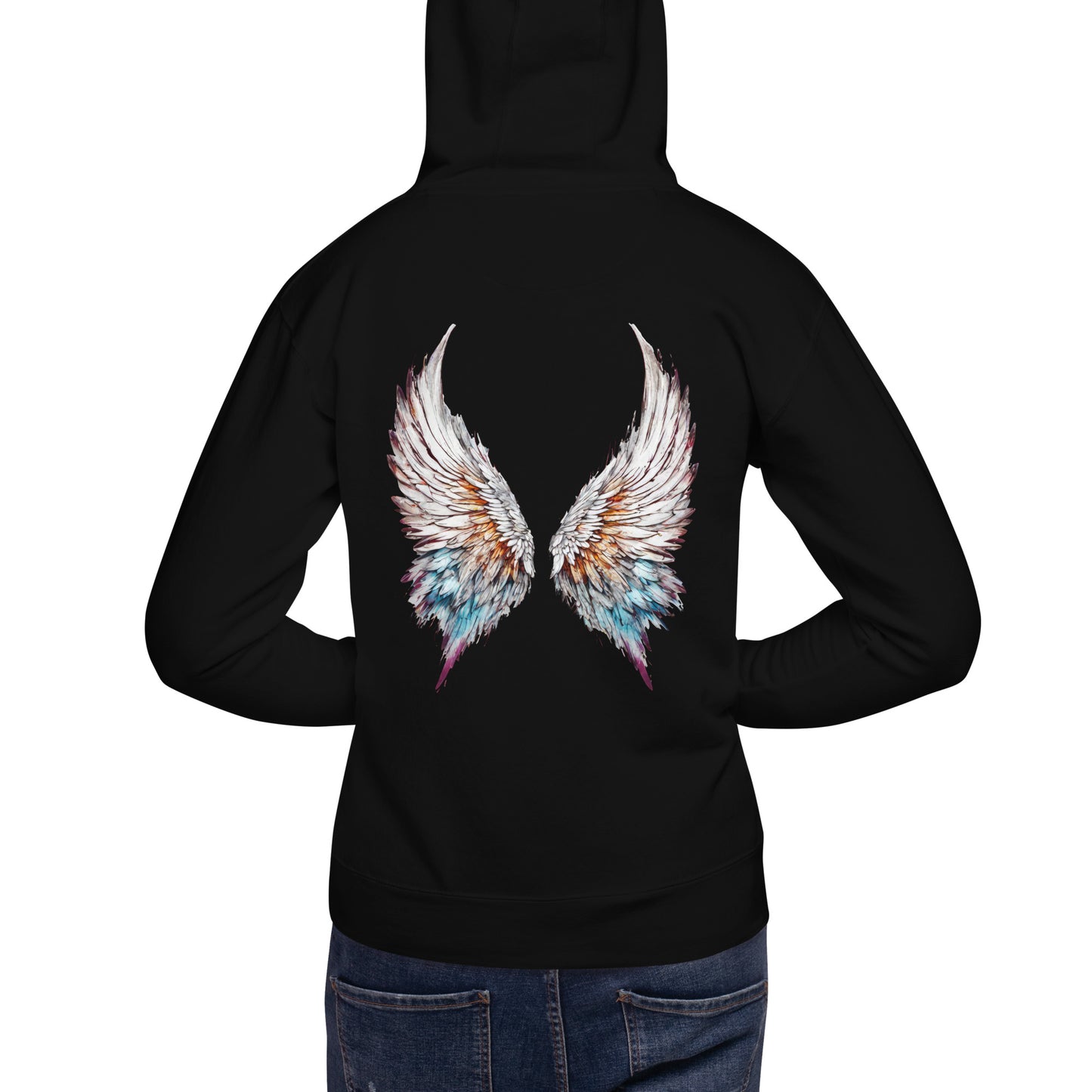 Colorful Angel Wings Women's Hoodie