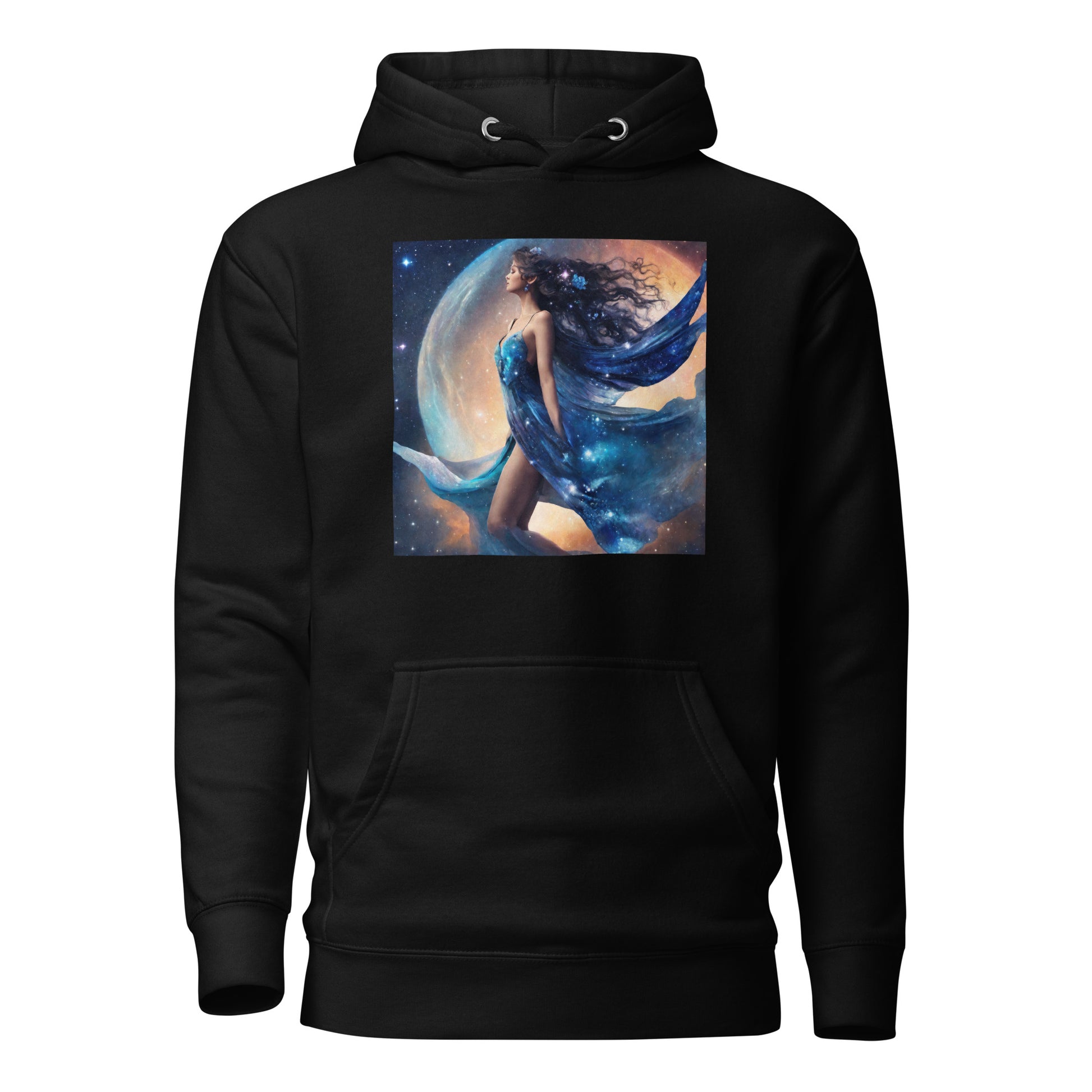 Blue Fairy Women's Hoodie Black