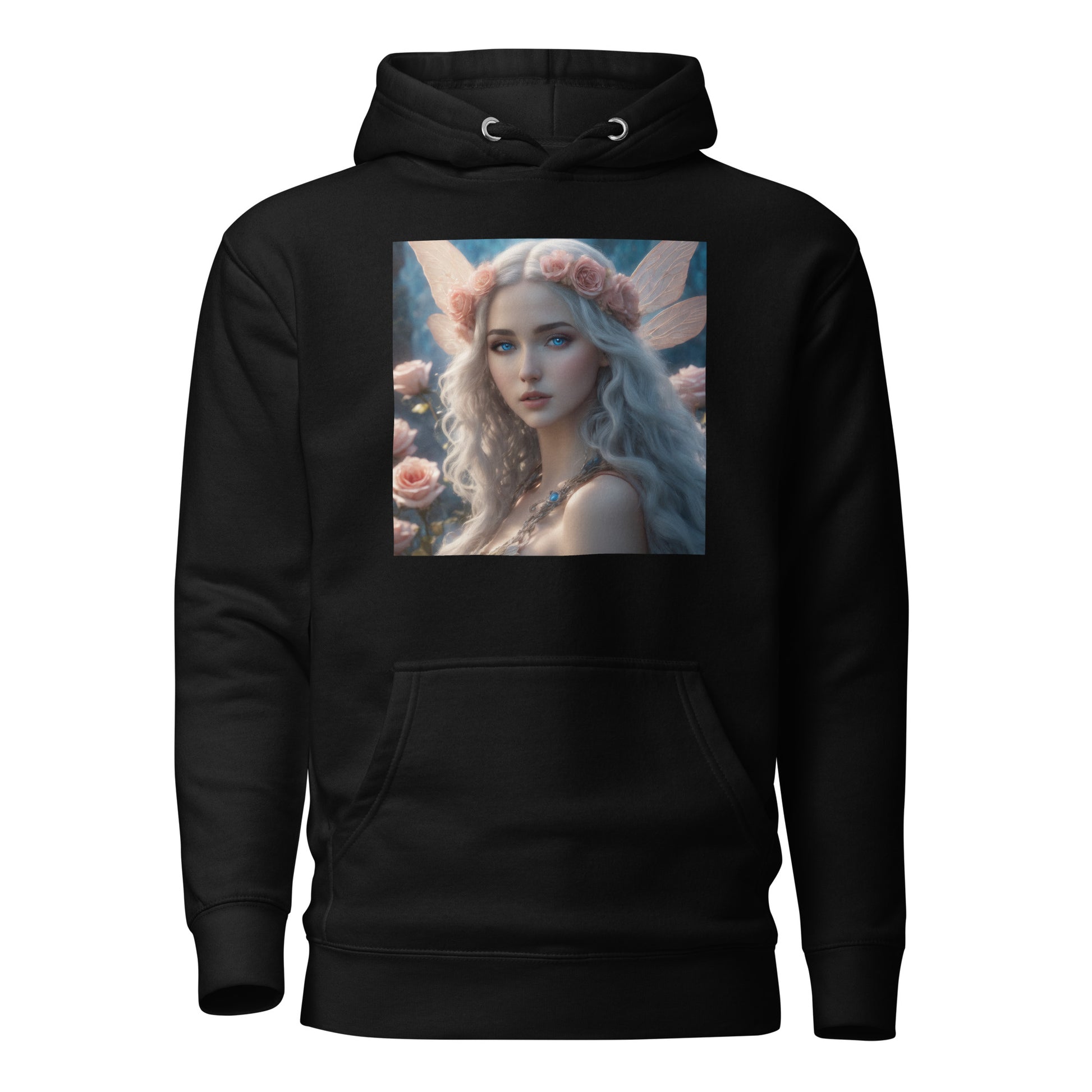 Rose Fairy Women's Fantasy Hoodie Black