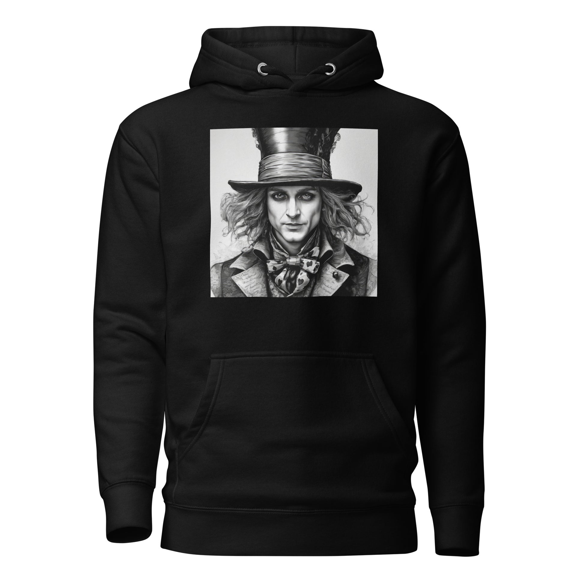 Serenely Eccentric Mad Hatter Hoodie Black