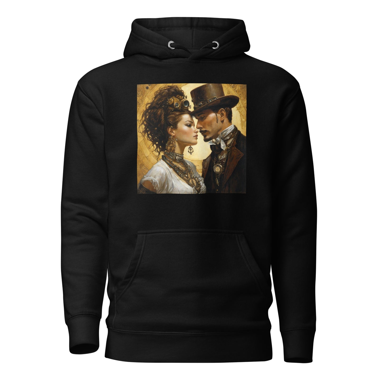 Steampunk Love Hoodie Black