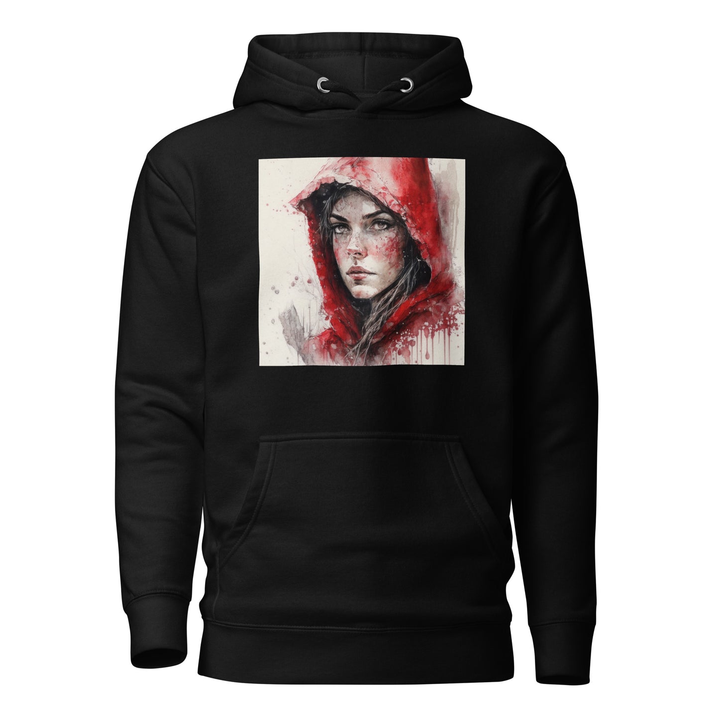 Little Red Riding Hood Portrait Women's Hoodie Black