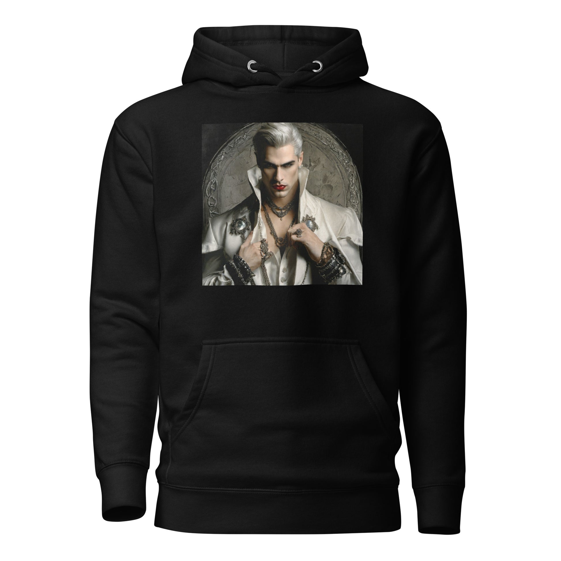 Vampire with Style Women's Graphic Hoodie Black