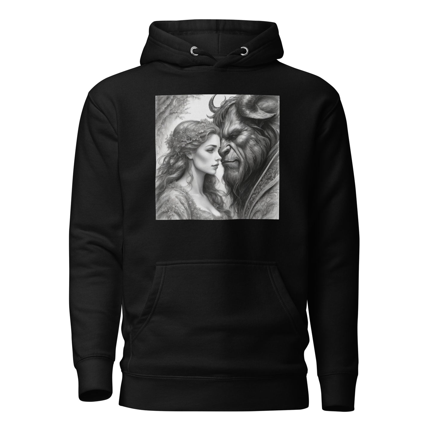 Beauty and the Beast Portrait Women's Hoodie Black