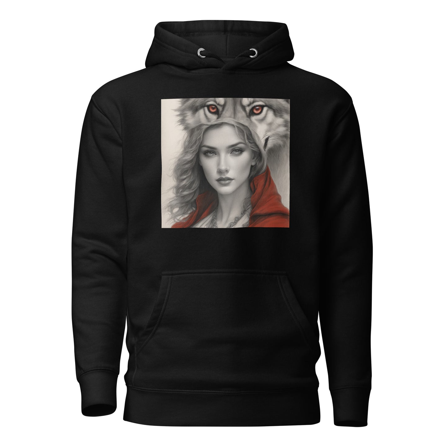 Mystique of the Wolf Women's Hoodie Black