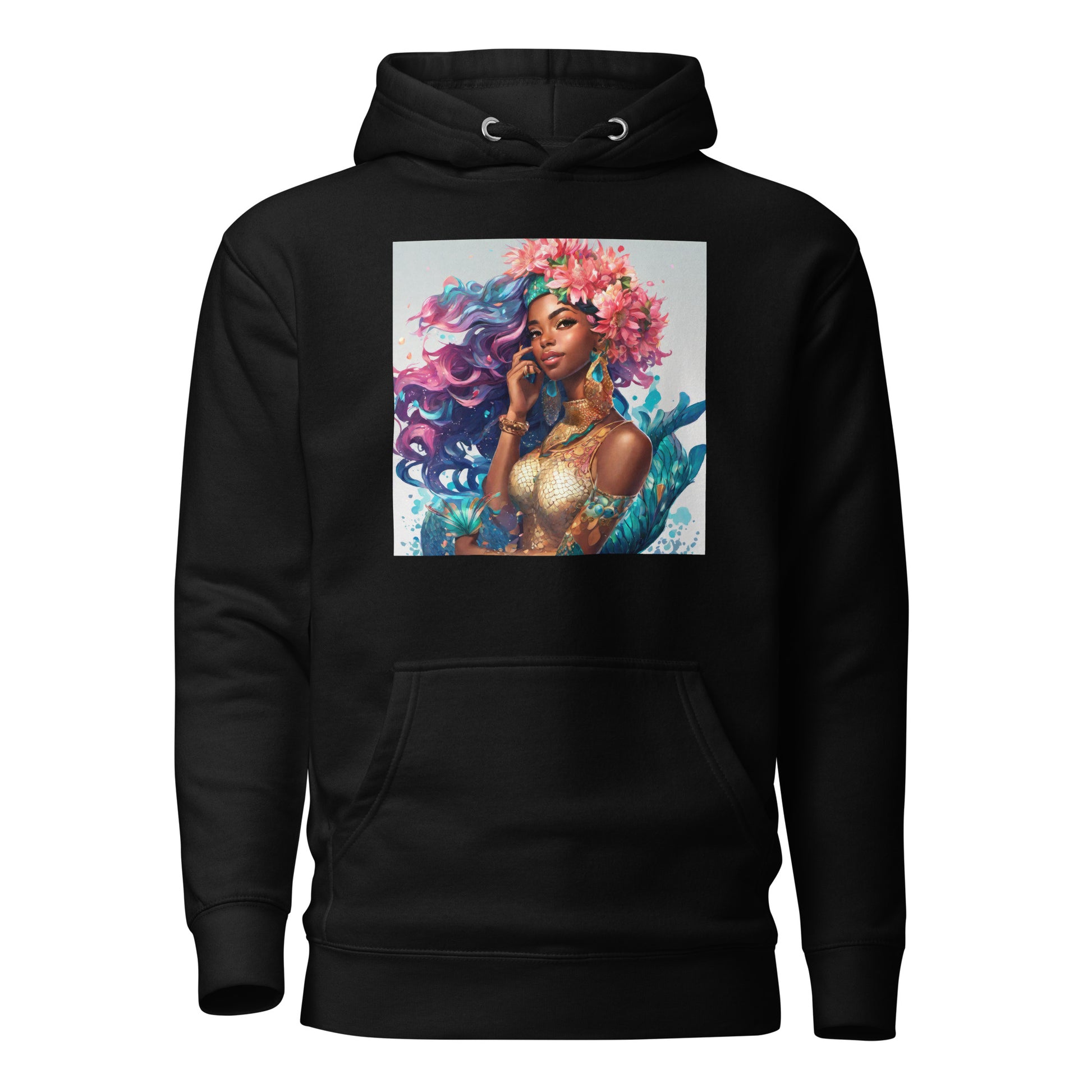 Mermaid Princess Women's Hoodie Black