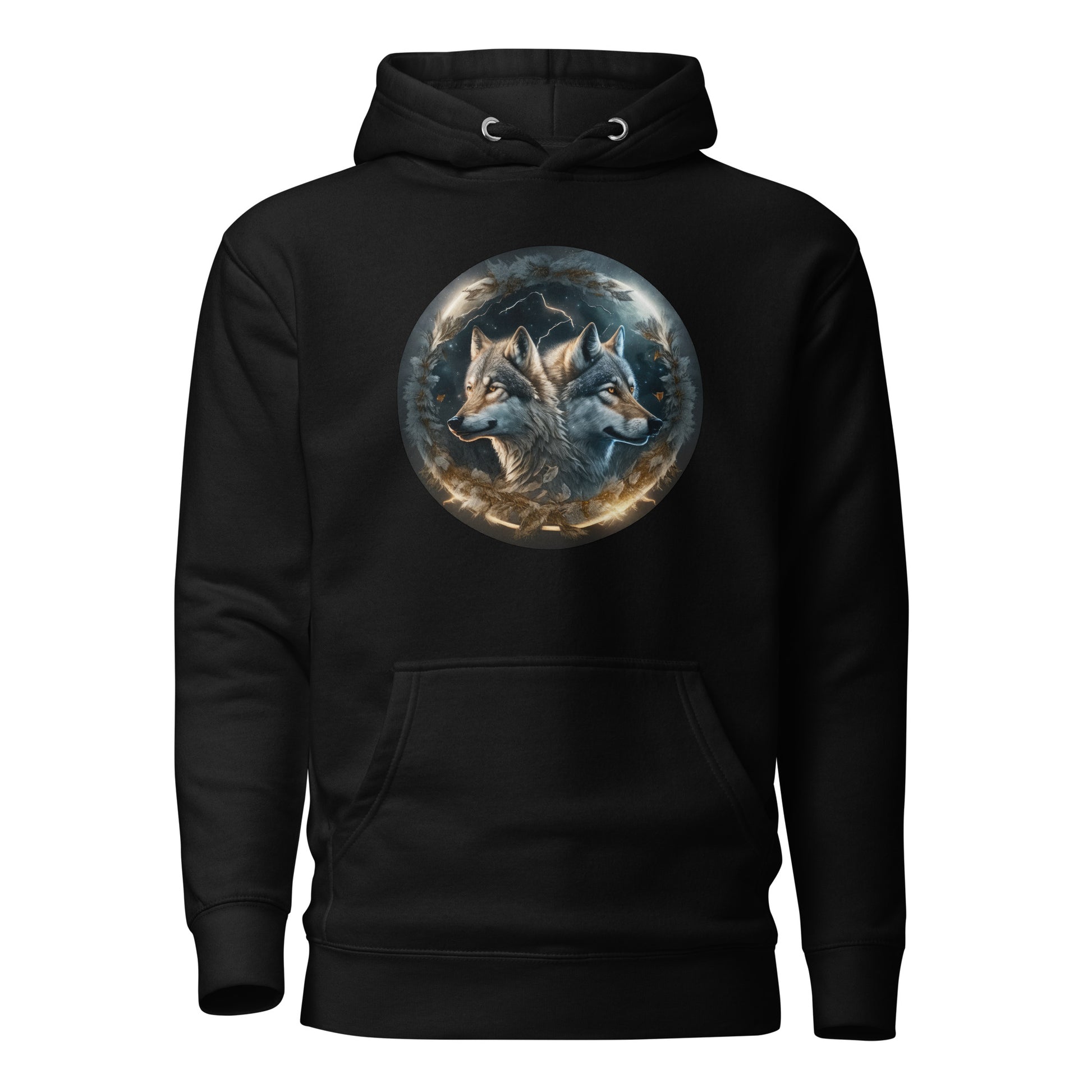 Women's Wolf Spirits Hoodie Black