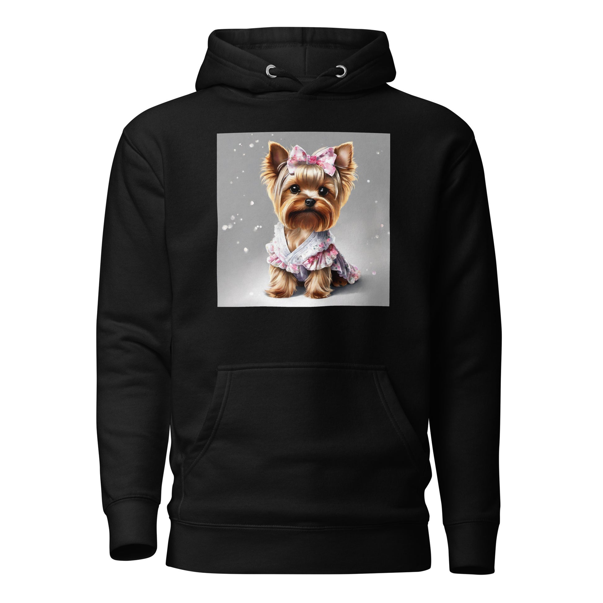 Yorkie Princess Women's Dog Lover Hoodie Black