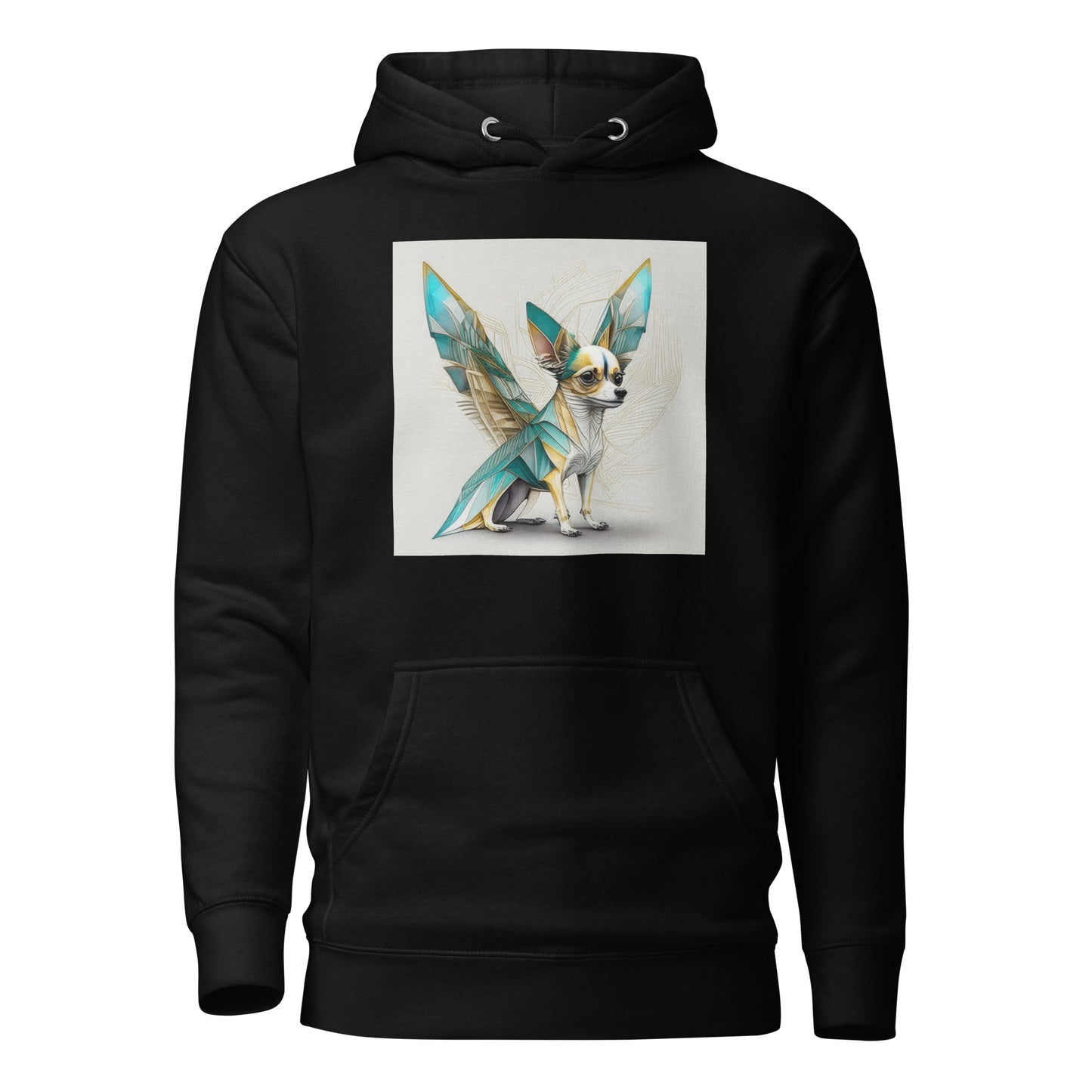 Chihuahua with Wings Women's Dog Lover Hoodie Black