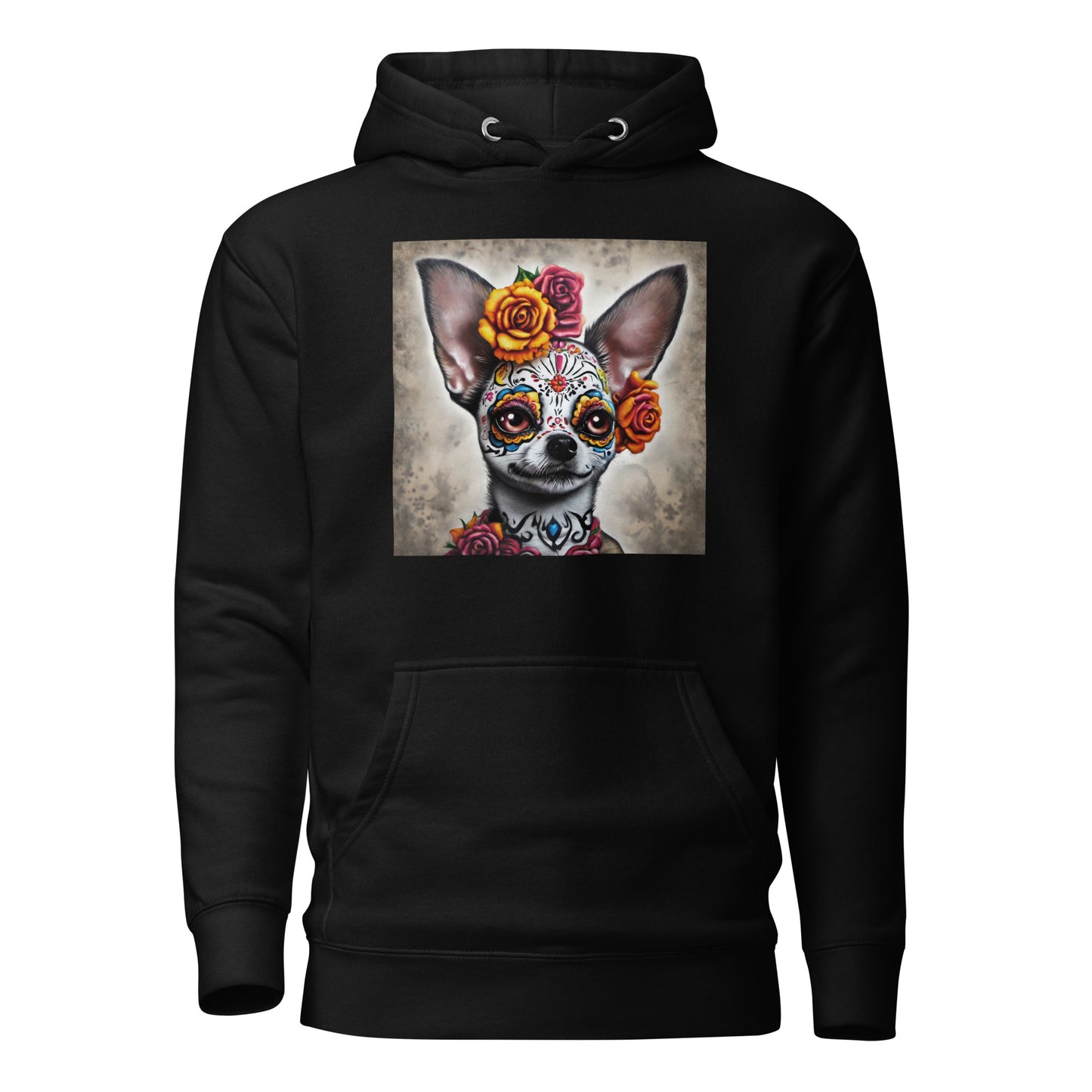 Day of the Dead Chihuahua Women's Dog Lover Hoodie Black