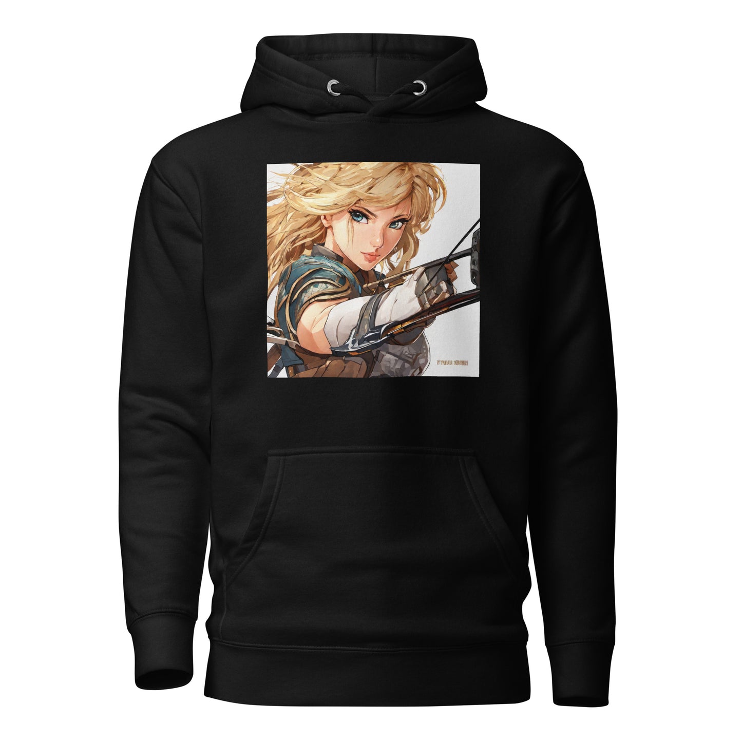 Fierce Shieldmaiden Women's Anime Hoodie Black