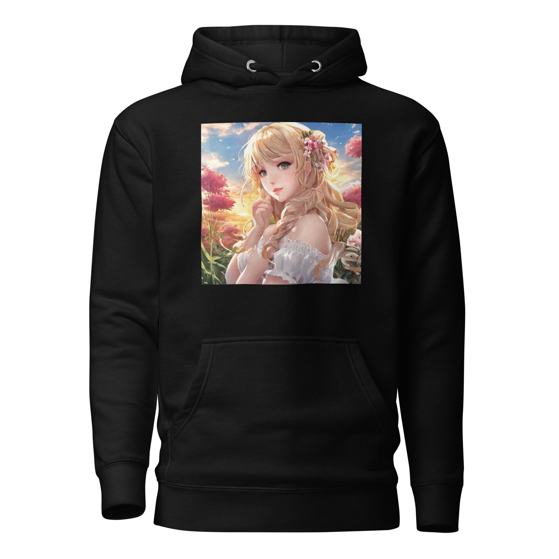 Timeless Beauty Women's Anime Hoodie Black