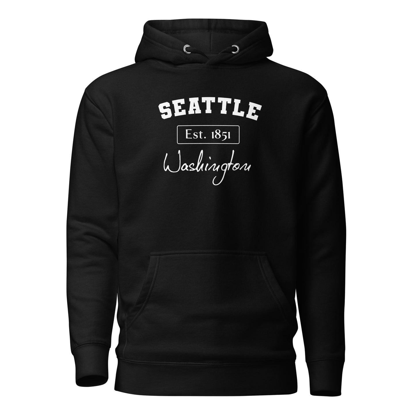 Seattle, Washington Women's Hoodie Black