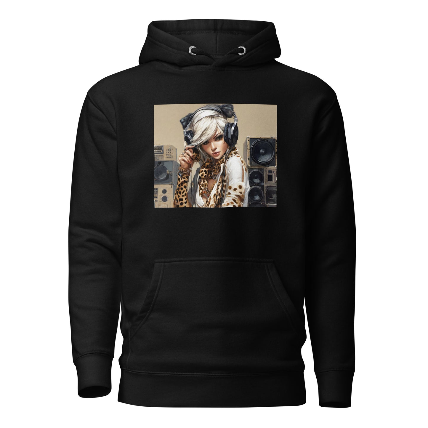 Women's DJing Hoodie Black