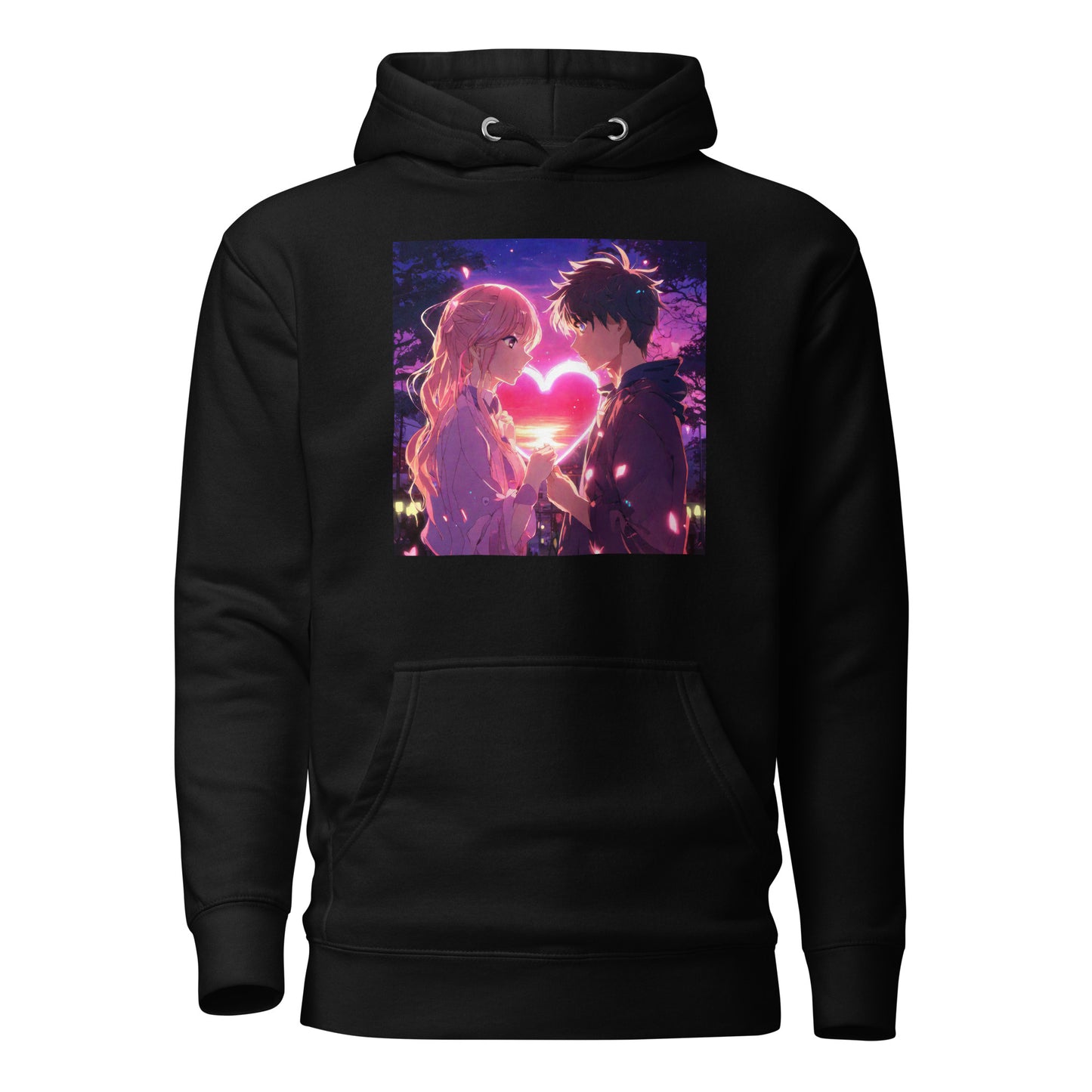 Women's Valentine's Day Love Hoodie Black