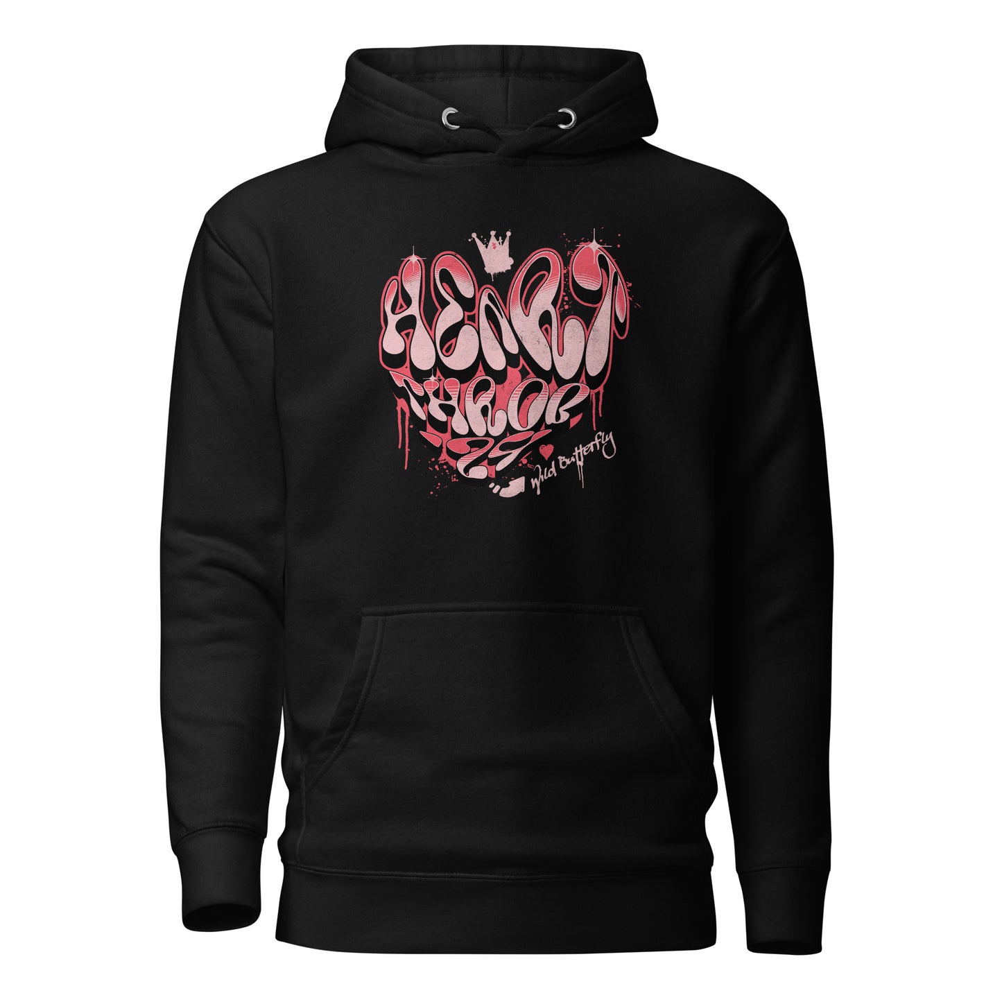 Heart Throb '24 Women's Valentine's Day Hoodie Black