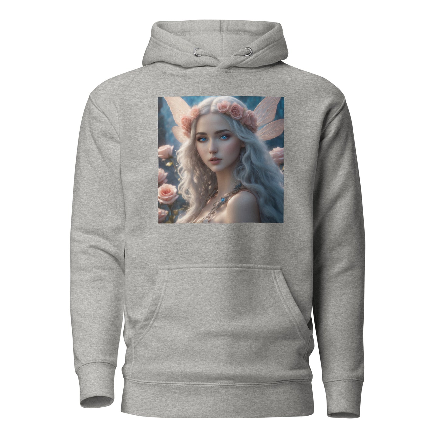 Rose Fairy Women's Fantasy Hoodie Carbon Grey