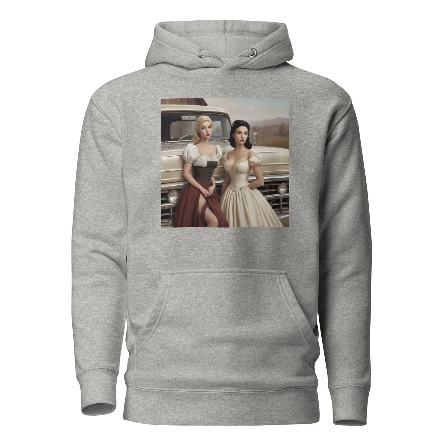 Cinderella and Snow White Hanging Out Women's Hoodie Carbon Grey