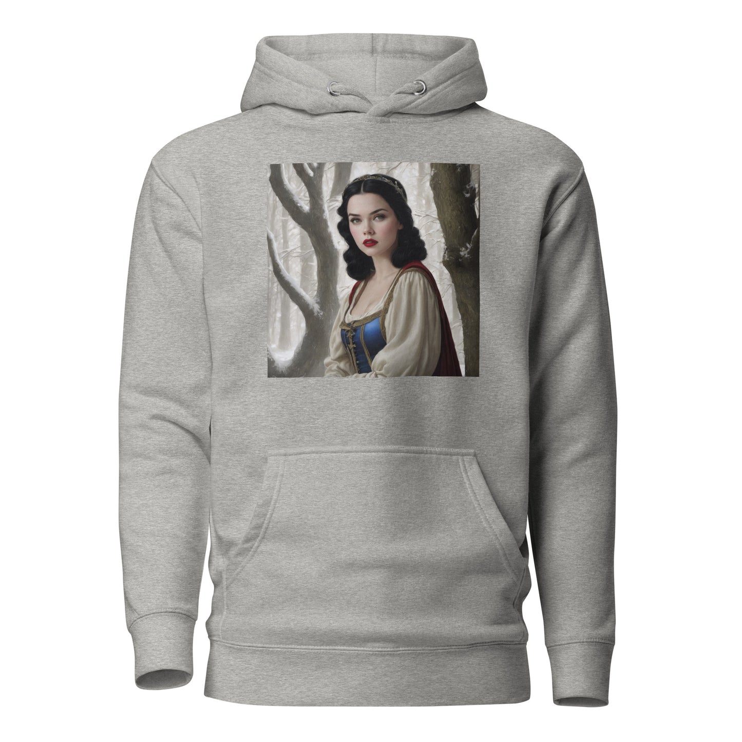 Snow White in Forest Hoodie Carbon Grey