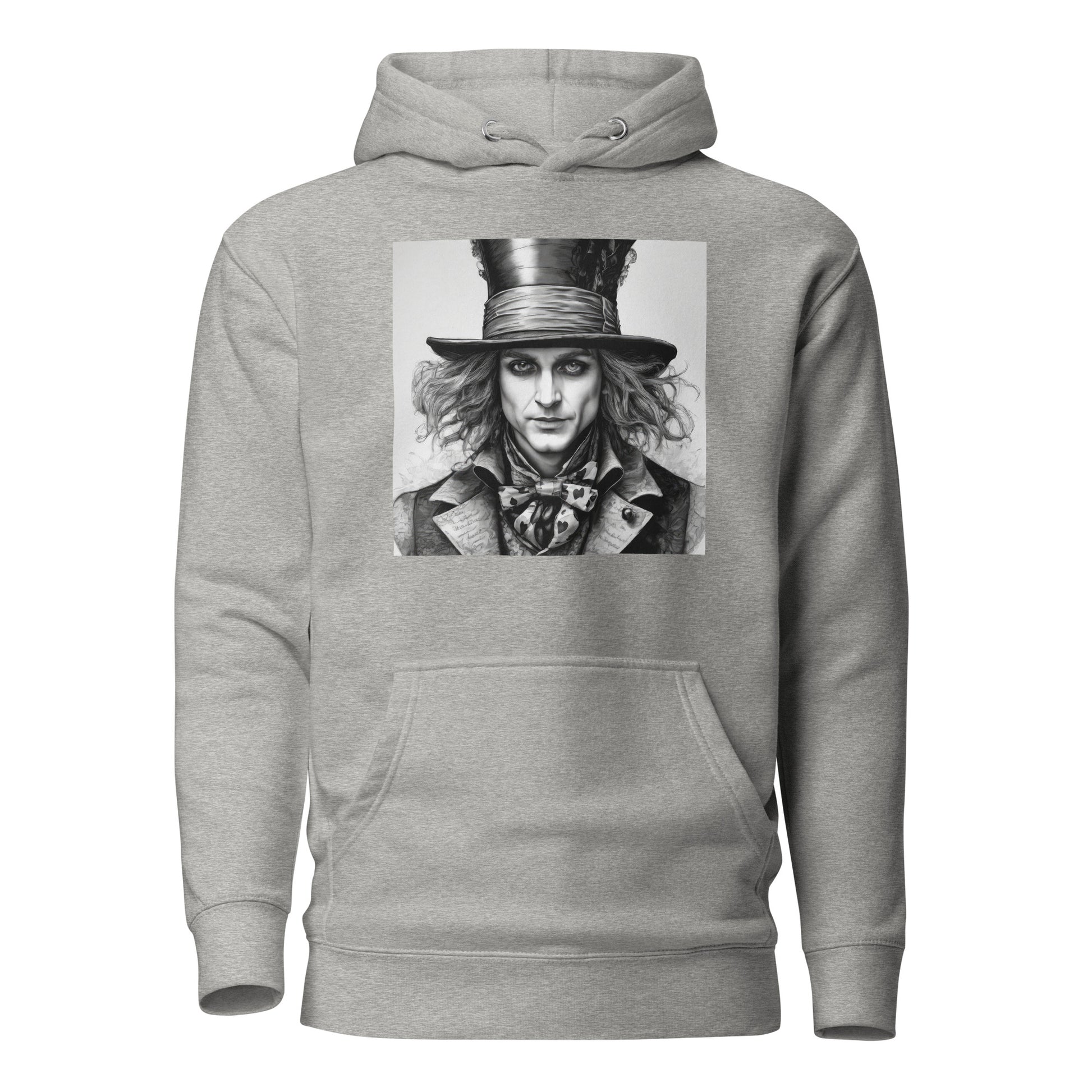 Serenely Eccentric Mad Hatter Hoodie Carbon Grey