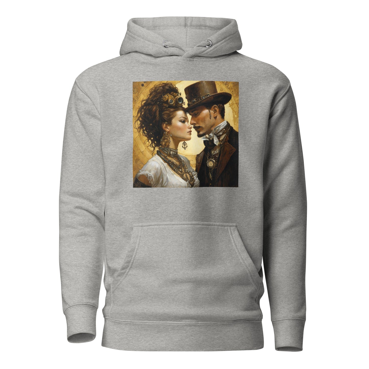 Steampunk Love Hoodie Carbon Grey