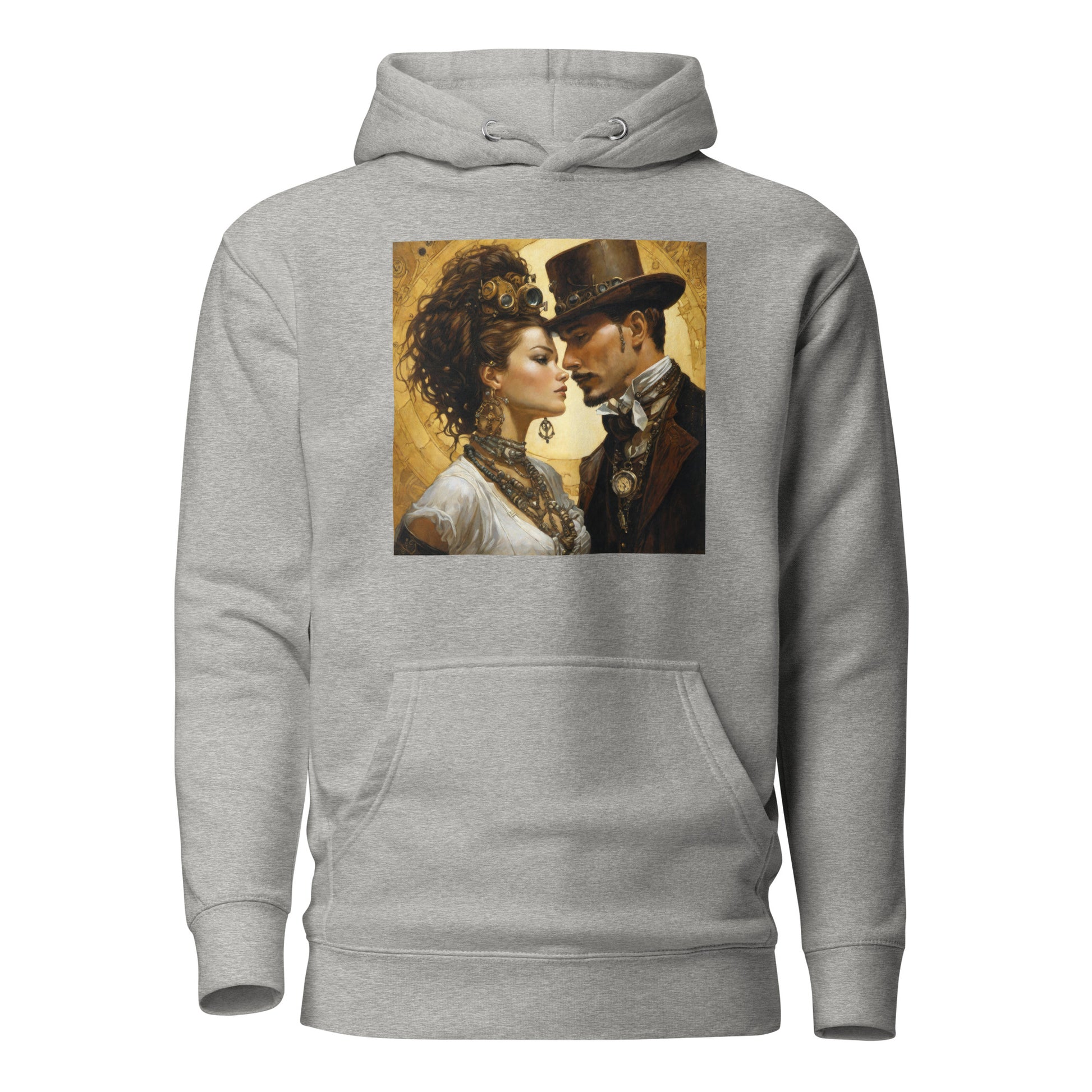 Steampunk Love Hoodie Carbon Grey