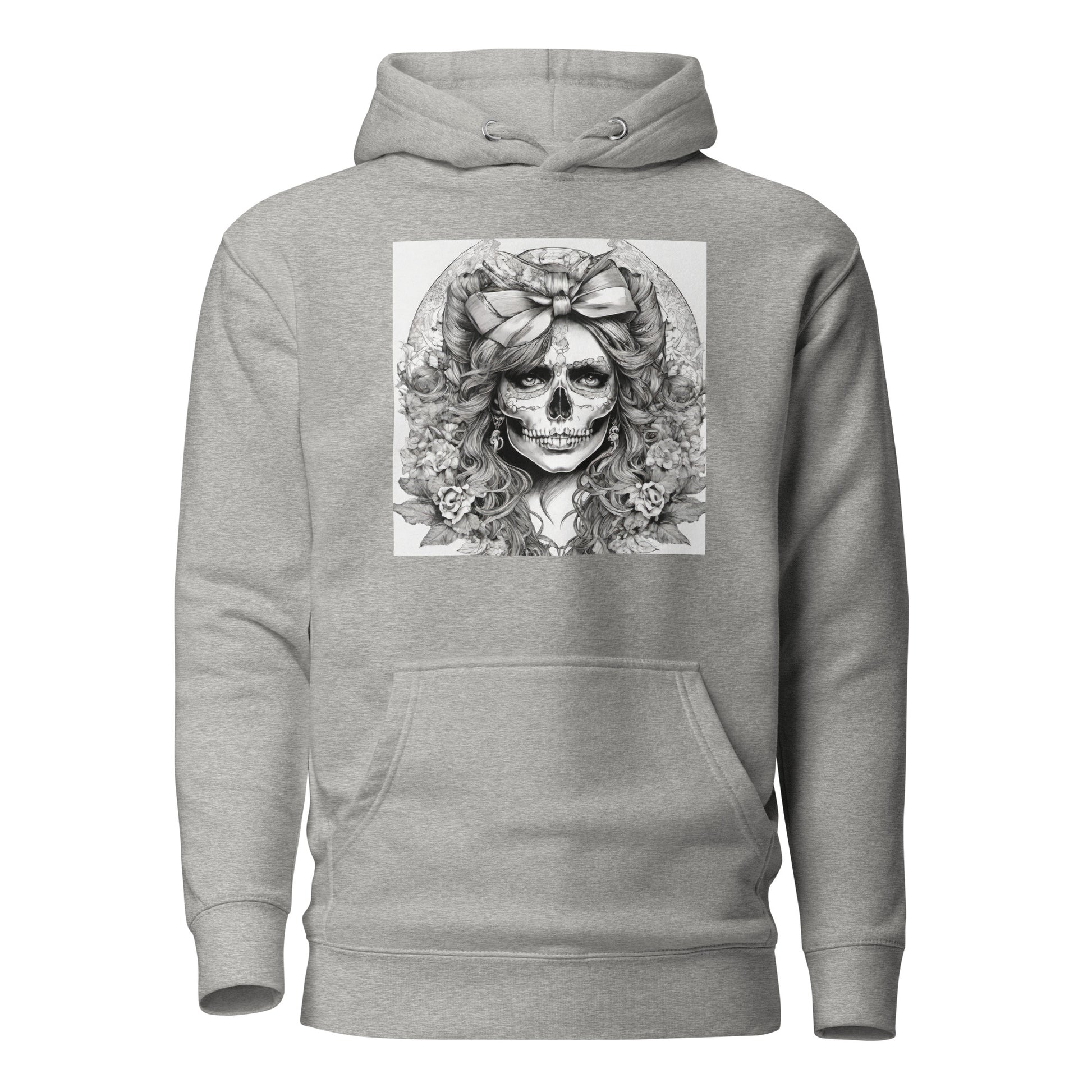 Day of the Dead Princess Hoodie Carbon Grey