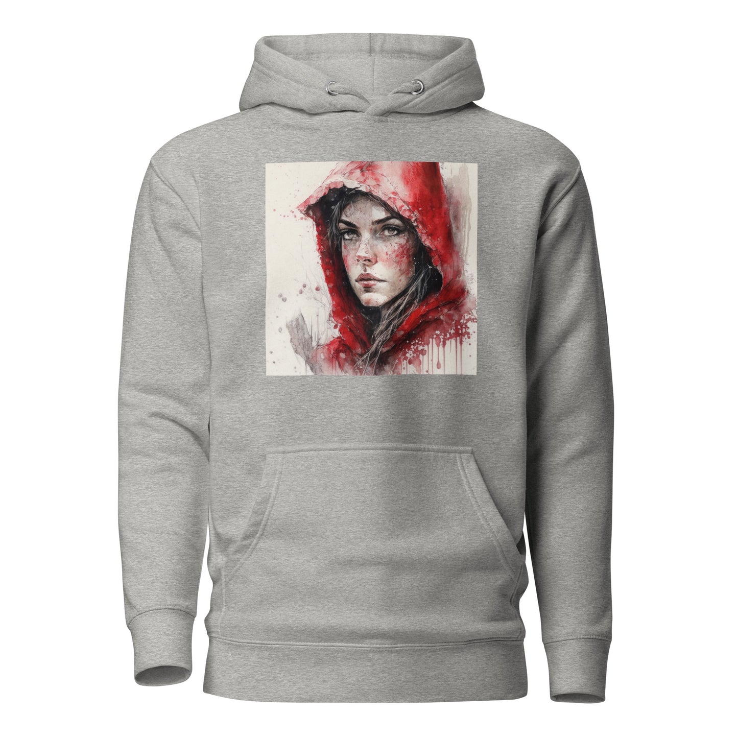 Little Red Riding Hood Portrait Women's Hoodie Carbon Grey