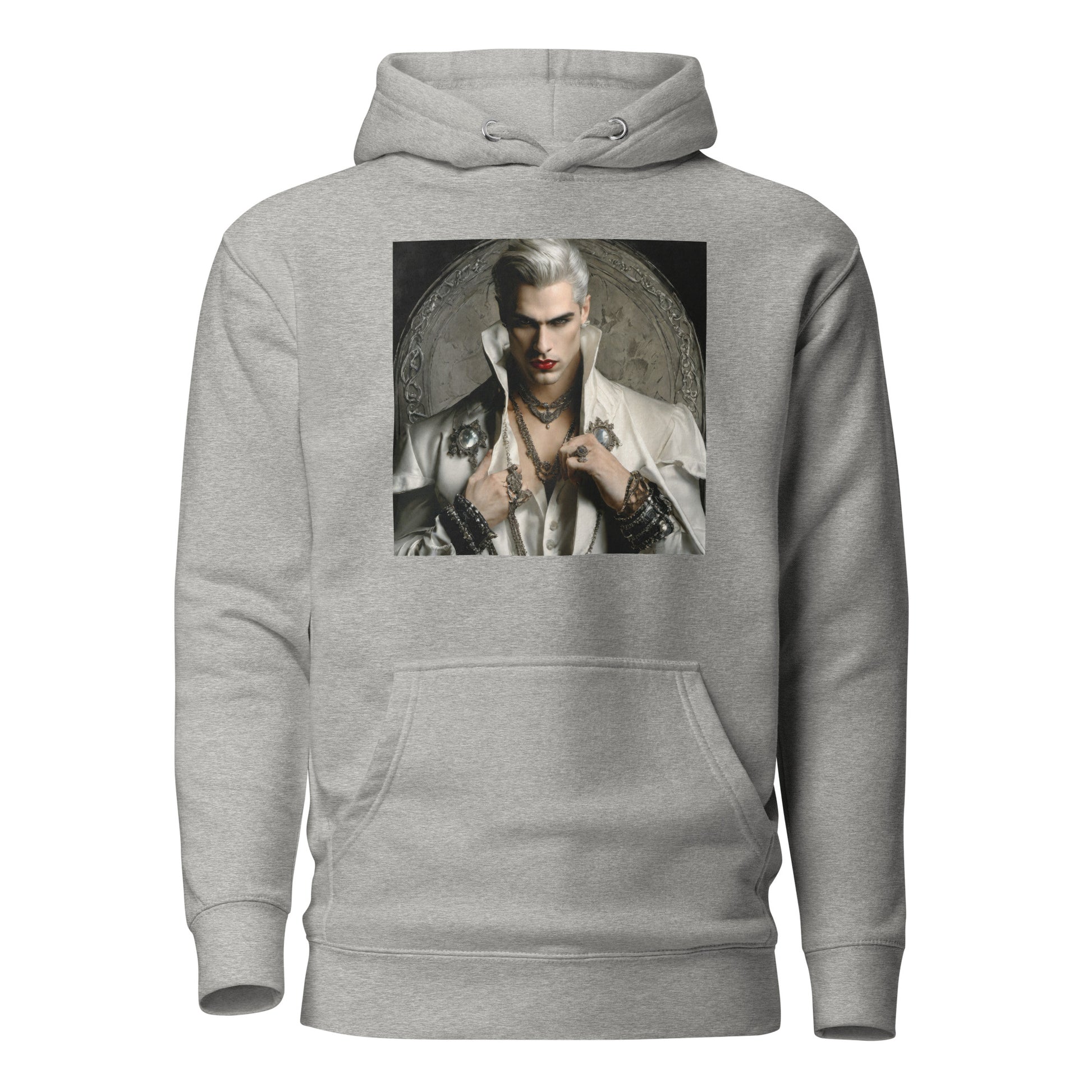 Vampire with Style Women's Graphic Hoodie Carbon Grey