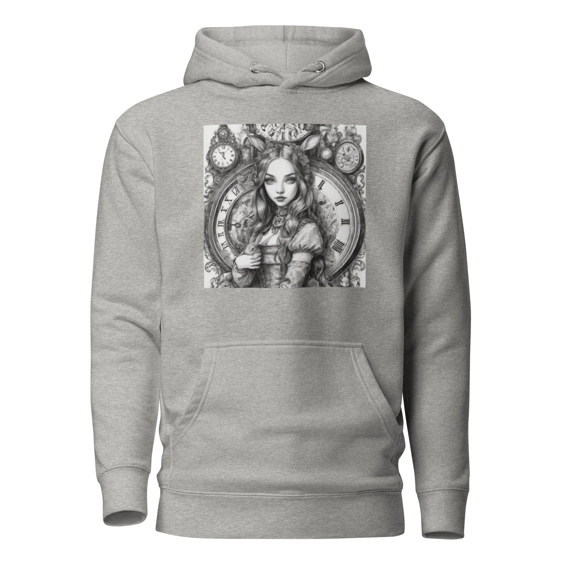 Alice in Wonderland Clockwork Women's Hoodie Carbon Grey