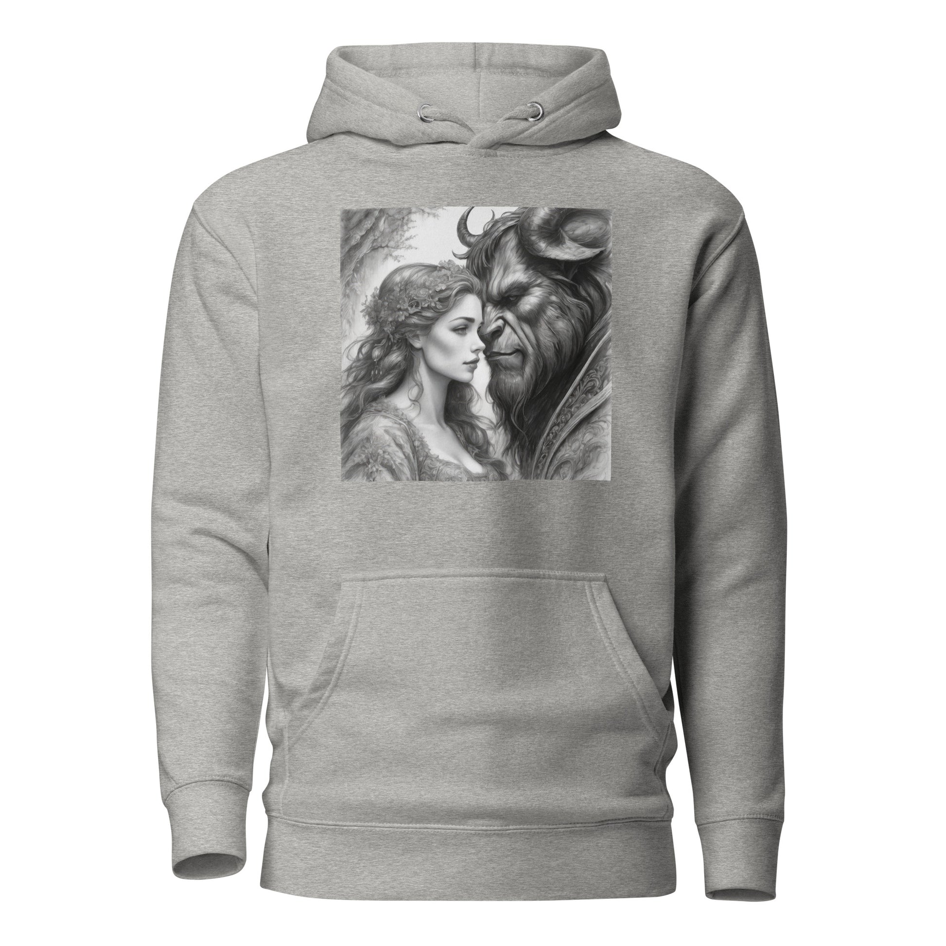 Beauty and the Beast Portrait Women's Hoodie Carbon Grey