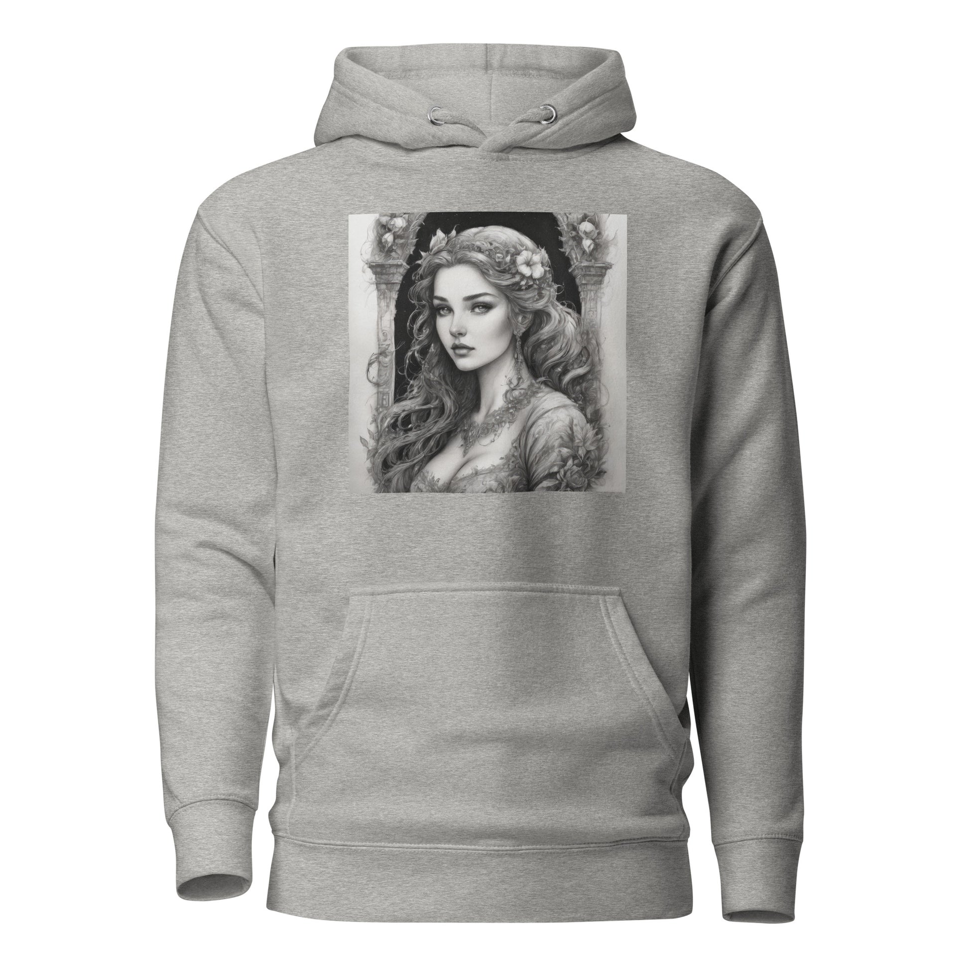 Belle from Beauty and the Beast Women's Hoodie Carbon Grey