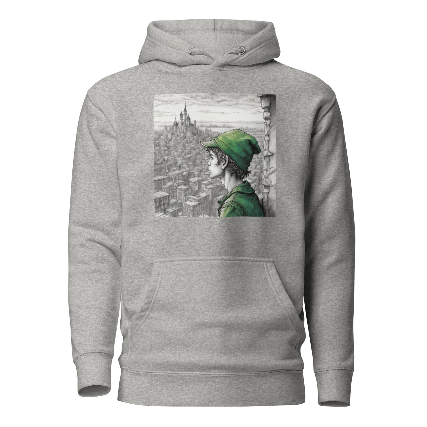 Peter Pan Overlooking the City Women's Hoodie Carbon Grey