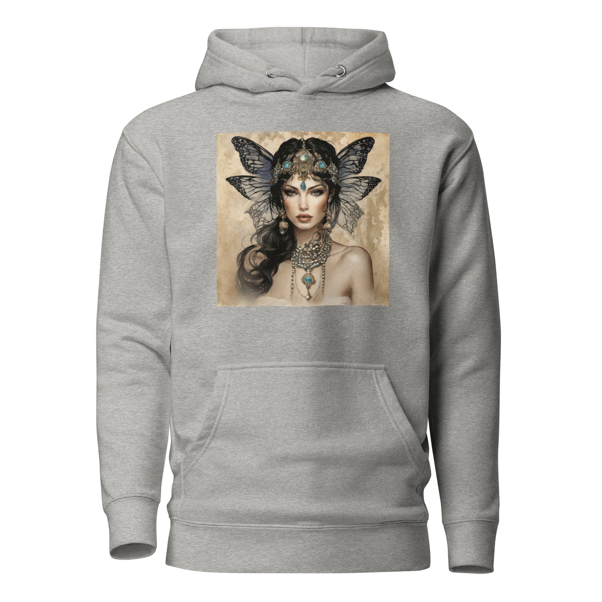 Alluring Fairy Women's Fantasy Hoodie Carbon Grey