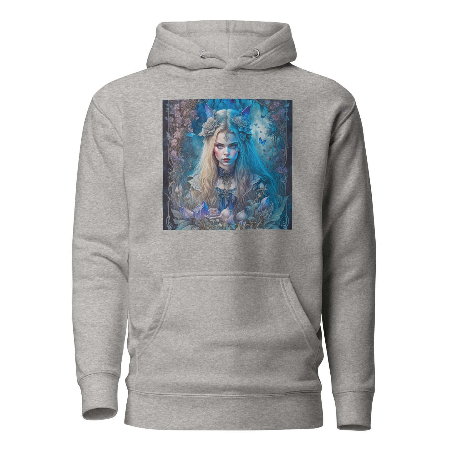 Esoteric Alice in Wonderland Hoodie Carbon Grey