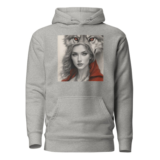 Mystique of the Wolf Women's Hoodie Carbon Grey