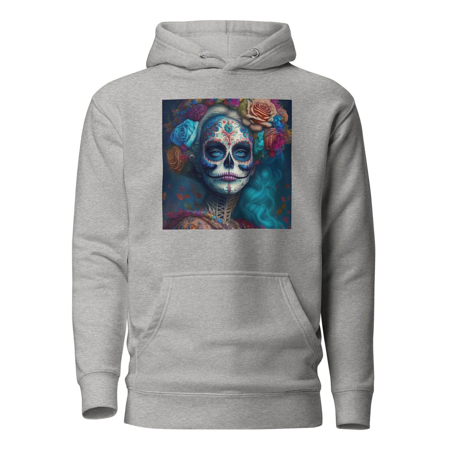 Day of the Dead Makeup Princess Women's Hoodie Carbon Grey