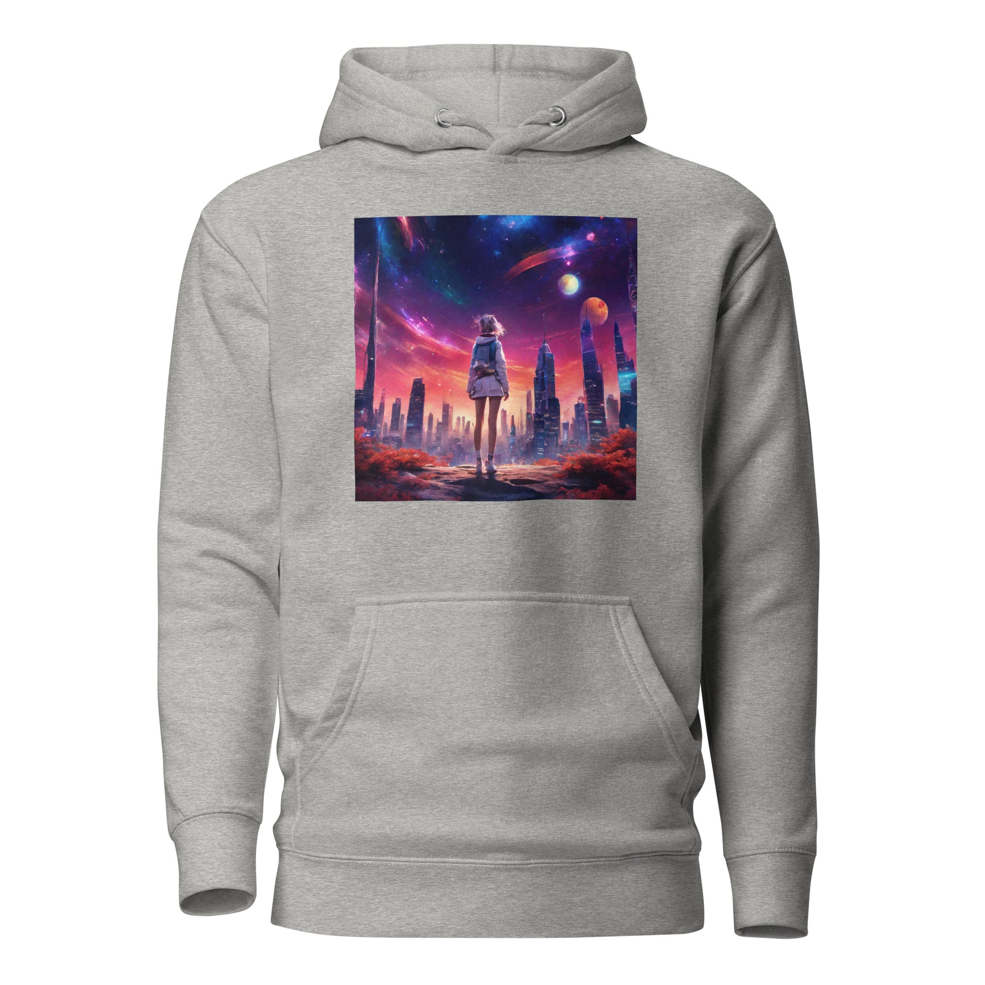 Amazing Space Explorer Women's Hoodie Carbon Grey