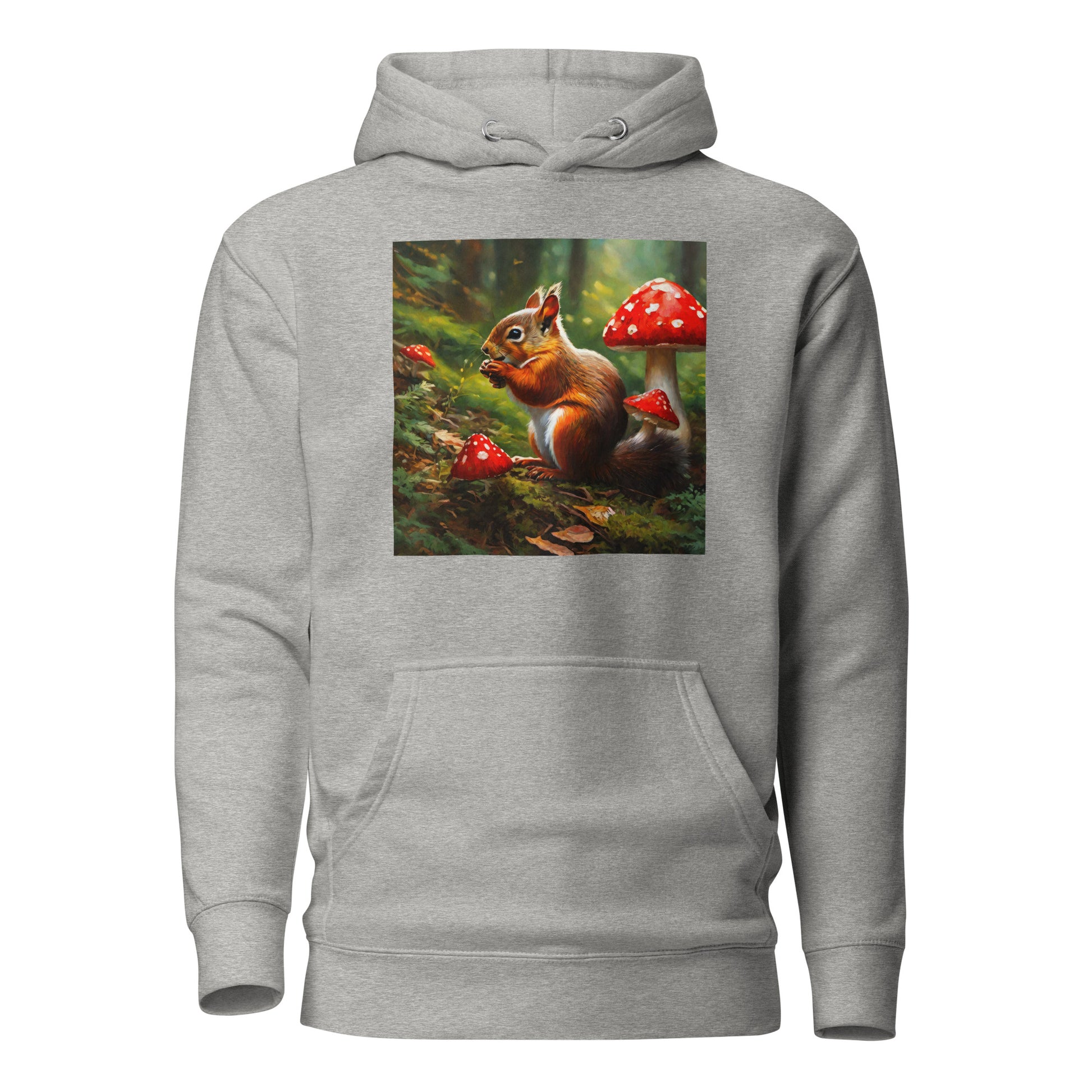 Forest Squirrel Women's Animal Lover Hoodie Carbon Grey