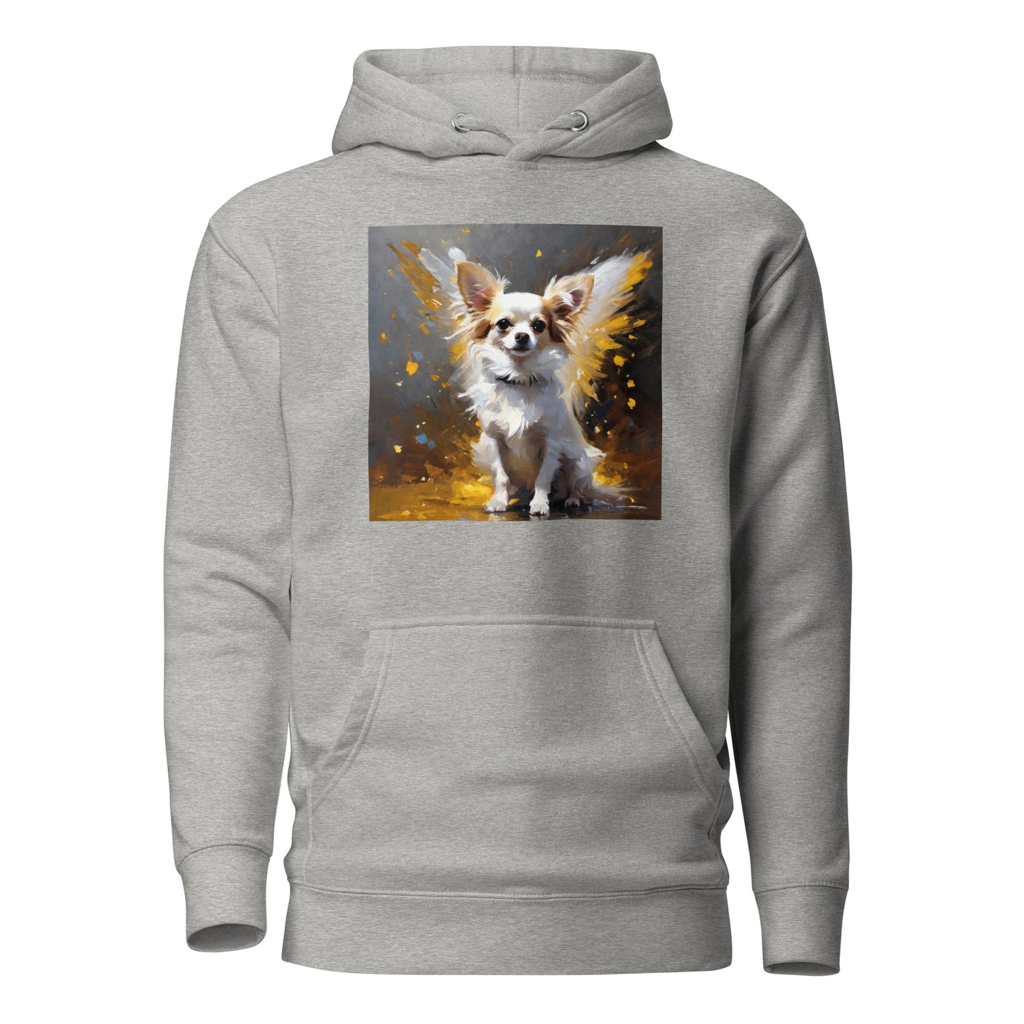 Angel Chihuahua Women's Dog Lover Hoodie Carbon Grey