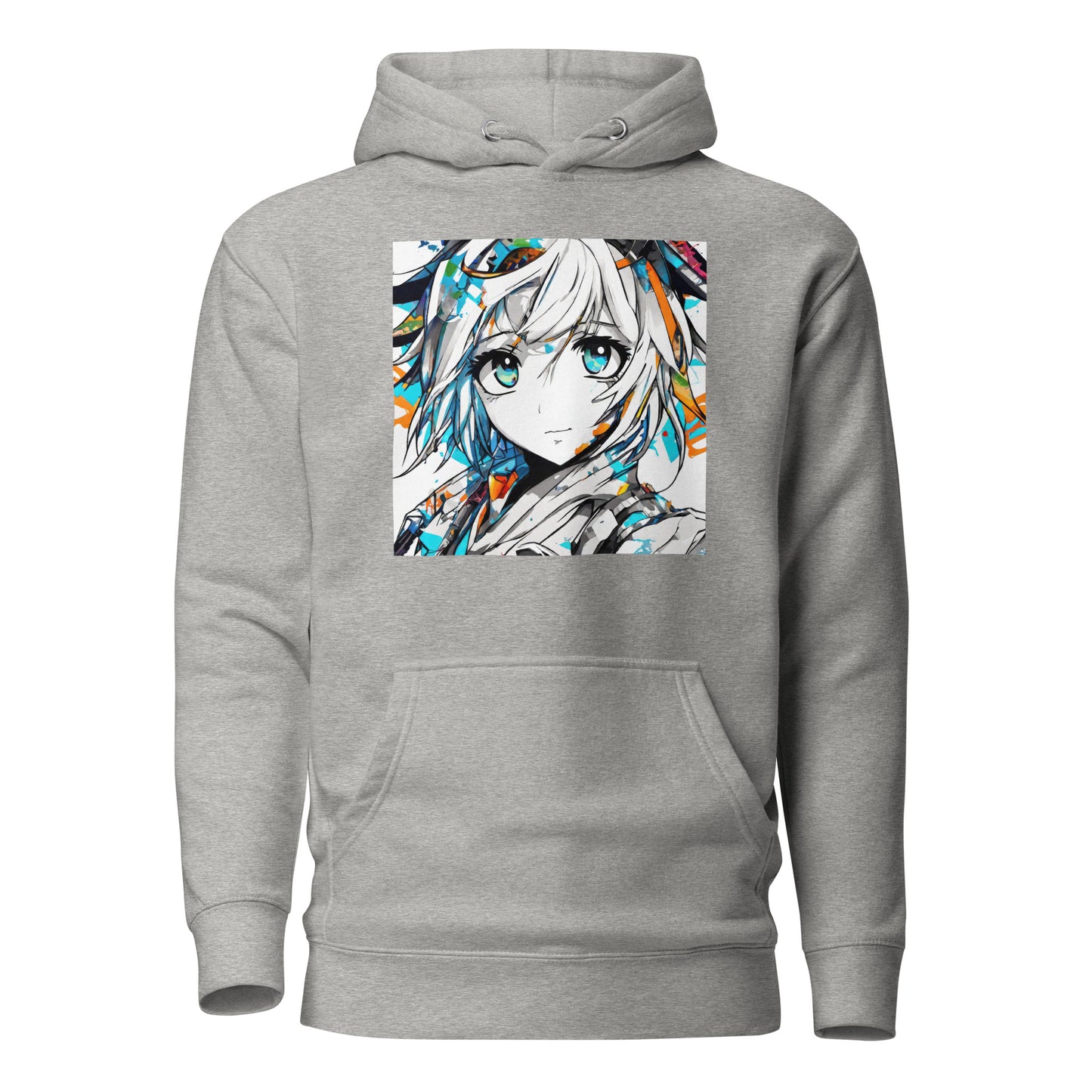 Women's Anime Addict Hoodie Carbon Grey