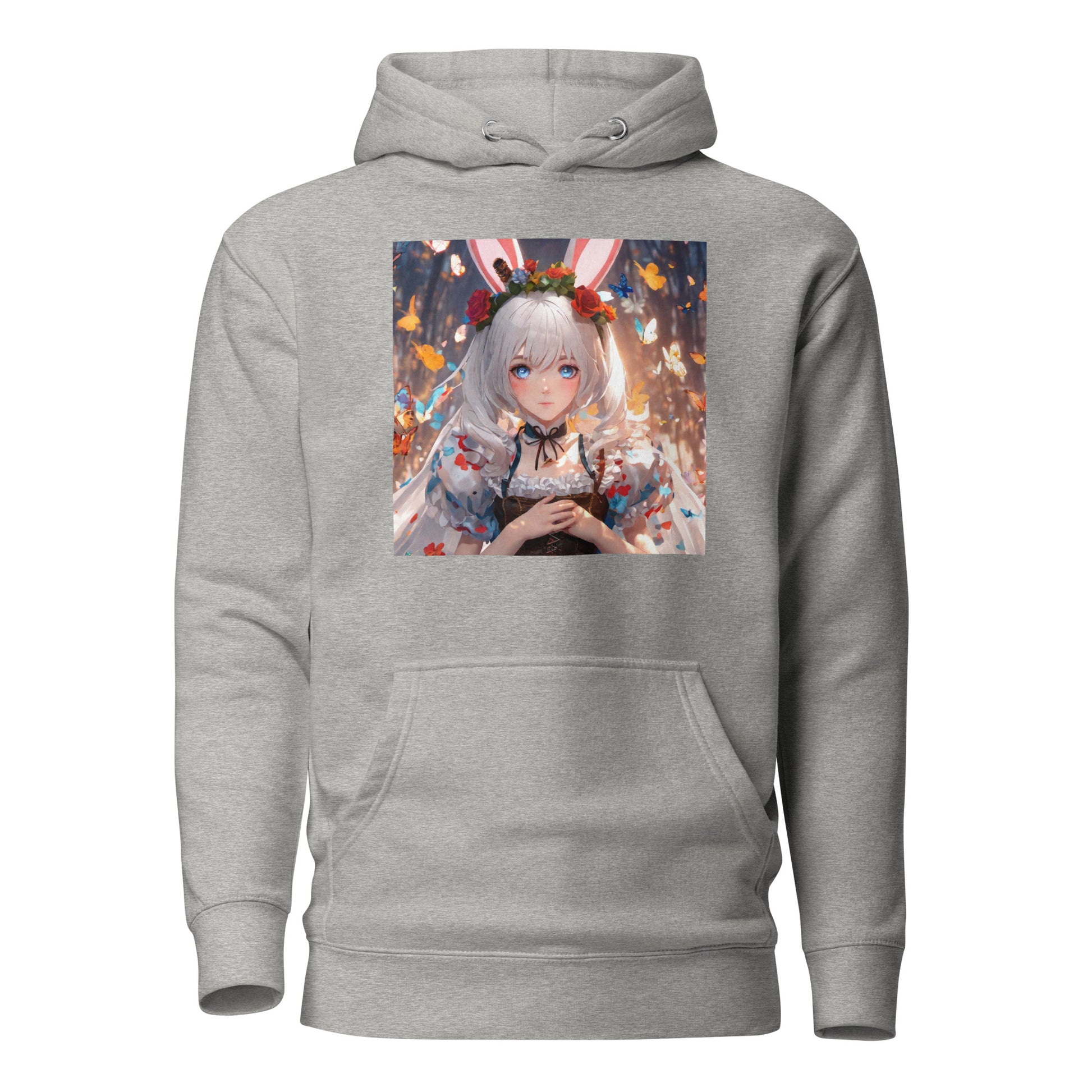 Women's Anime Alice from Alice in Wonderland Hoodie Carbon Grey