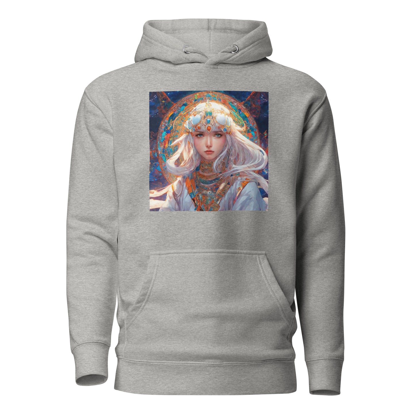 Mystical Mage Women's Anime Hoodie Carbon Grey